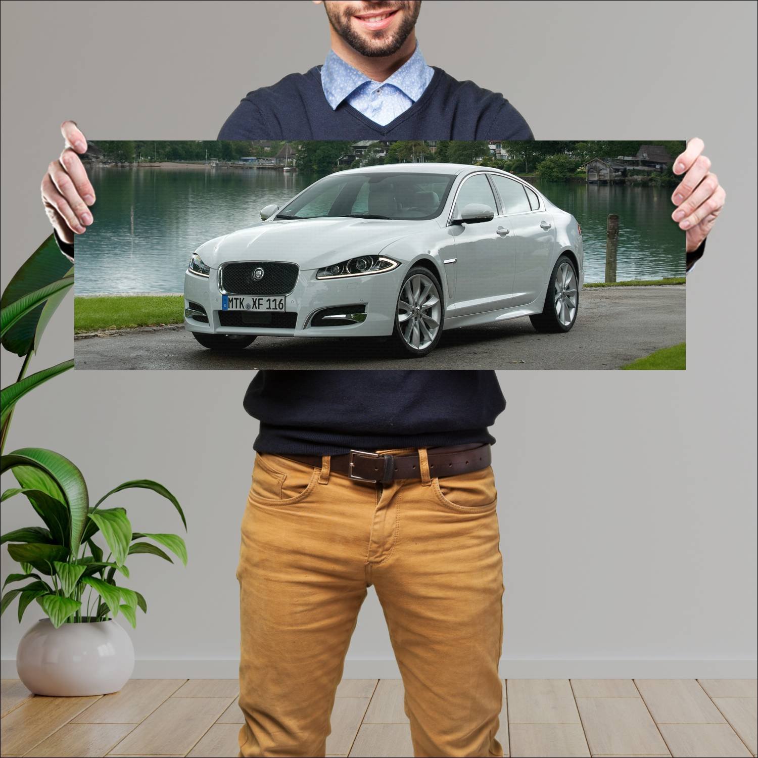 Cuadro grande 30x80cm 2011 jaguar xf aerodynamic p 293 Jaguar