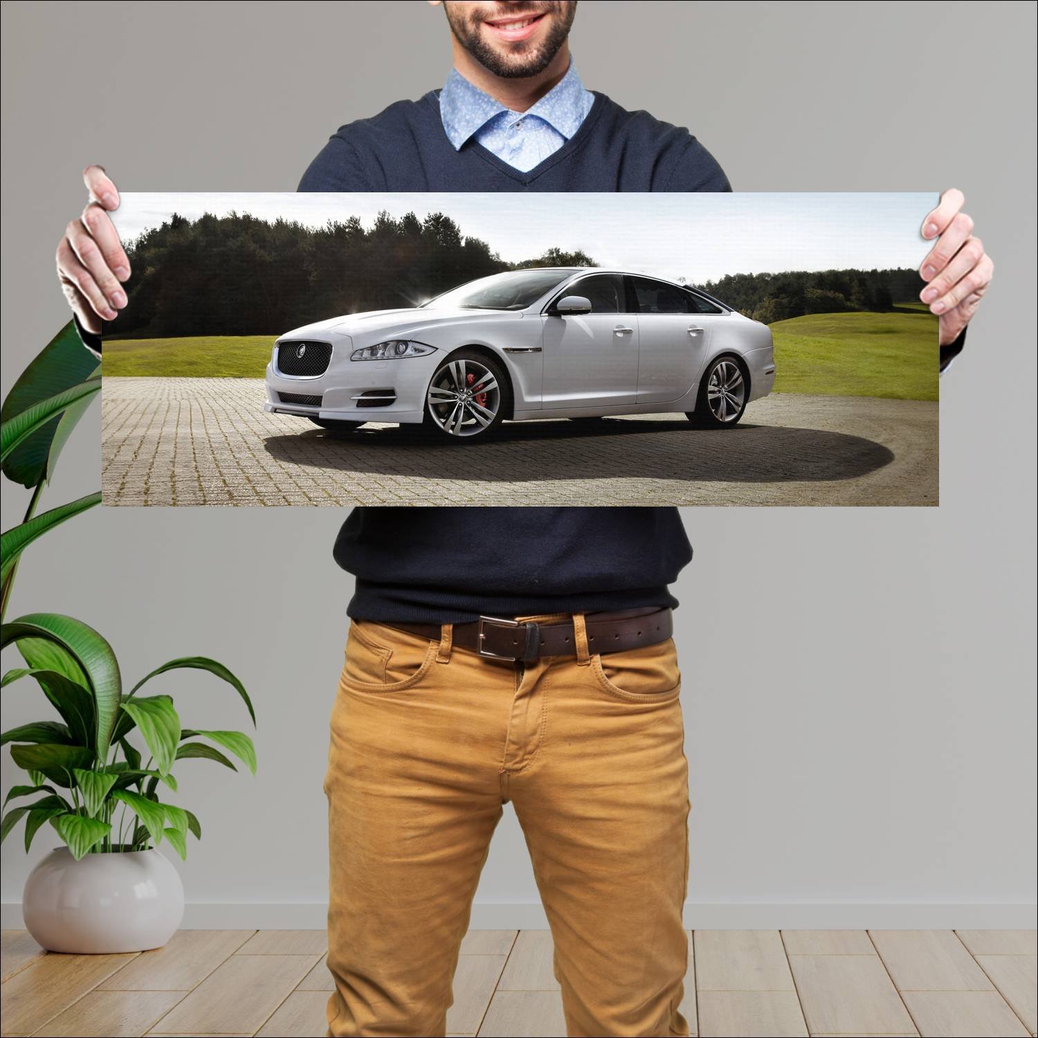 Cuadro grande 30x80cm 2011 jaguar xj sport pack 44 298 Jaguar