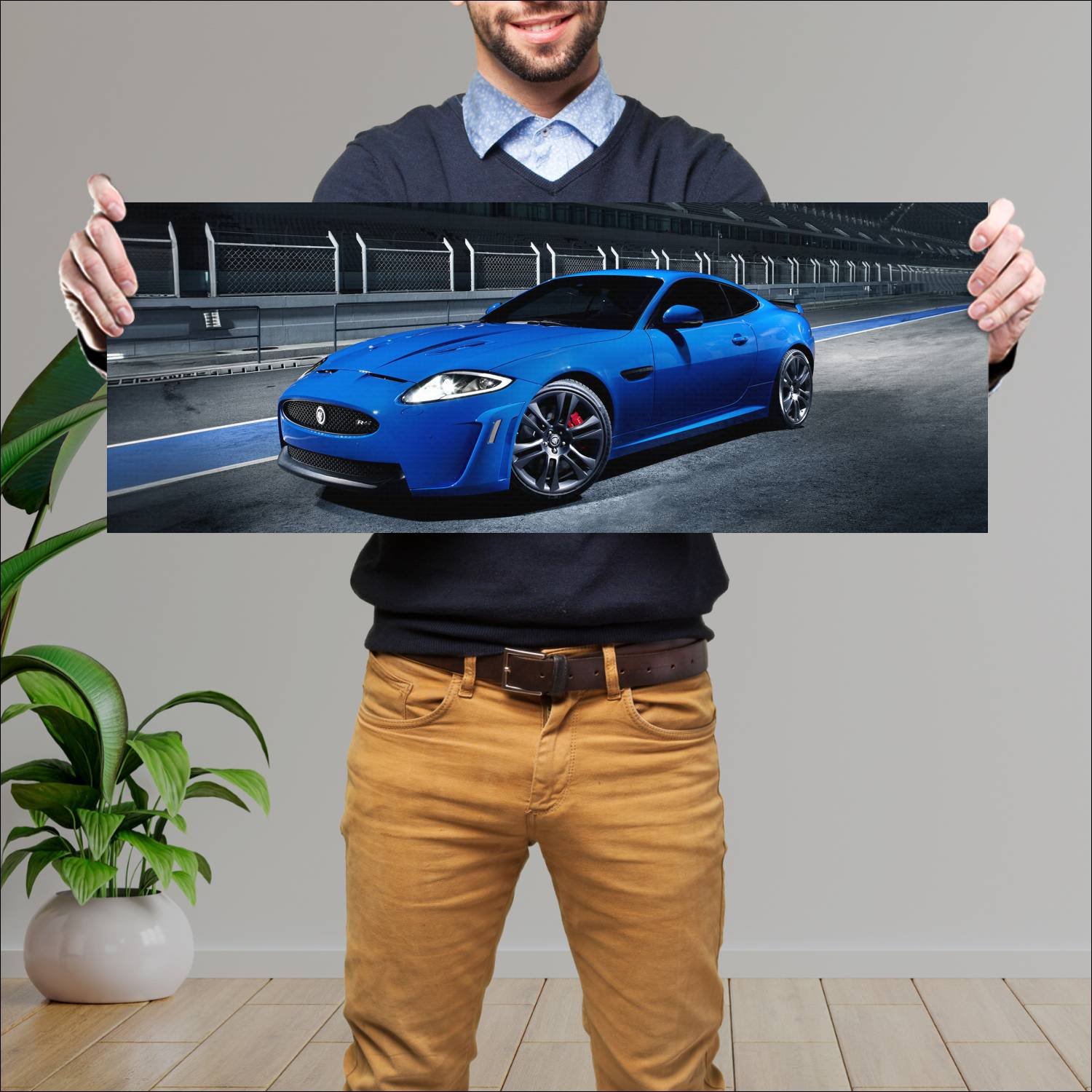 Cuadro grande 30x80cm 2011 jaguar xkr s Jaguar