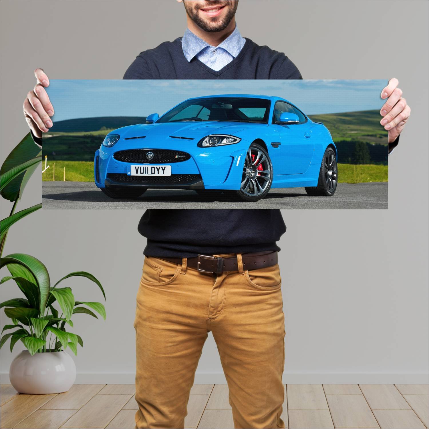 Cuadro grande 30x80cm 2011 jaguar xkr s coupe uk 3 305 Jaguar