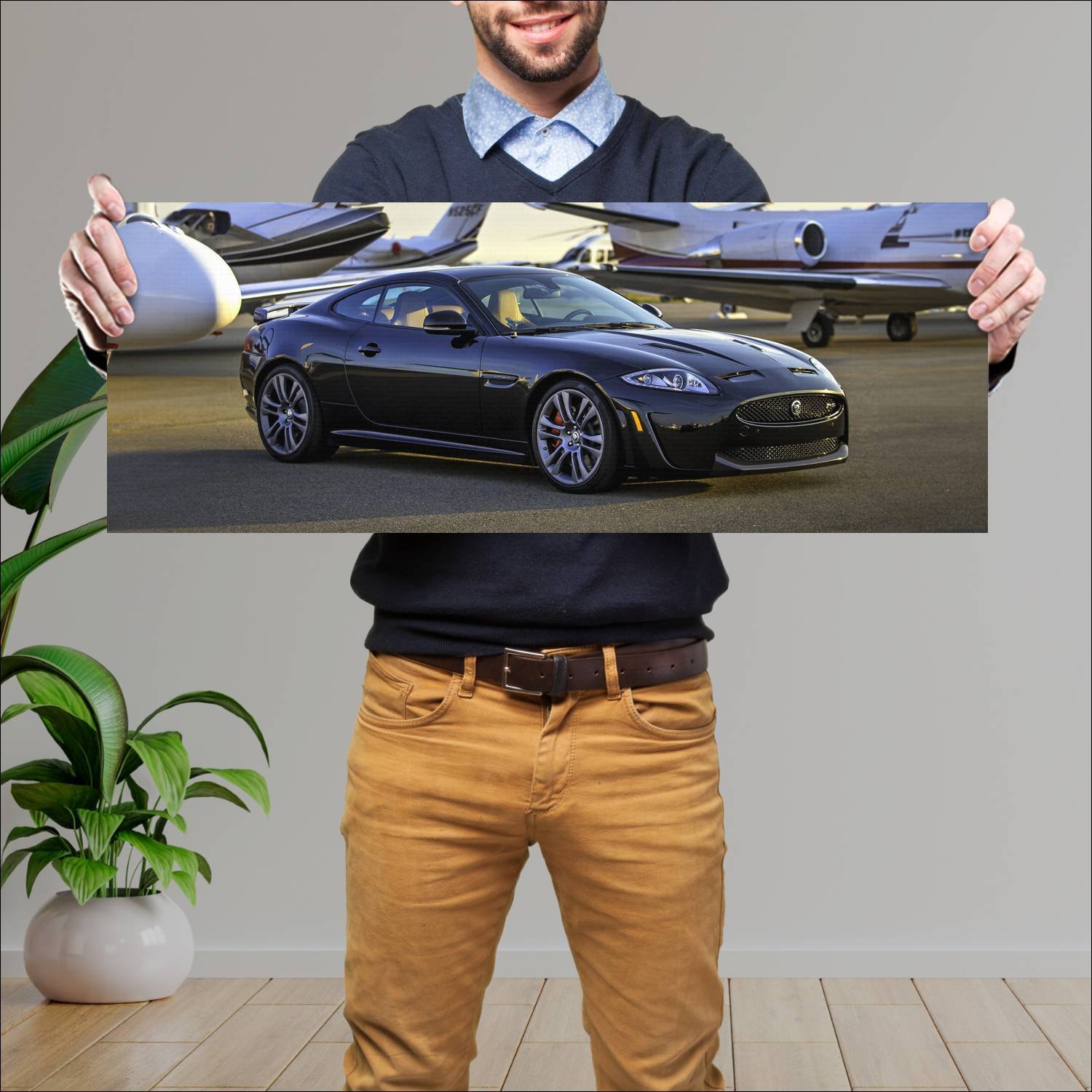 Cuadro grande 30x80cm 2011 jaguar xkr s coupe us 3 307 Jaguar