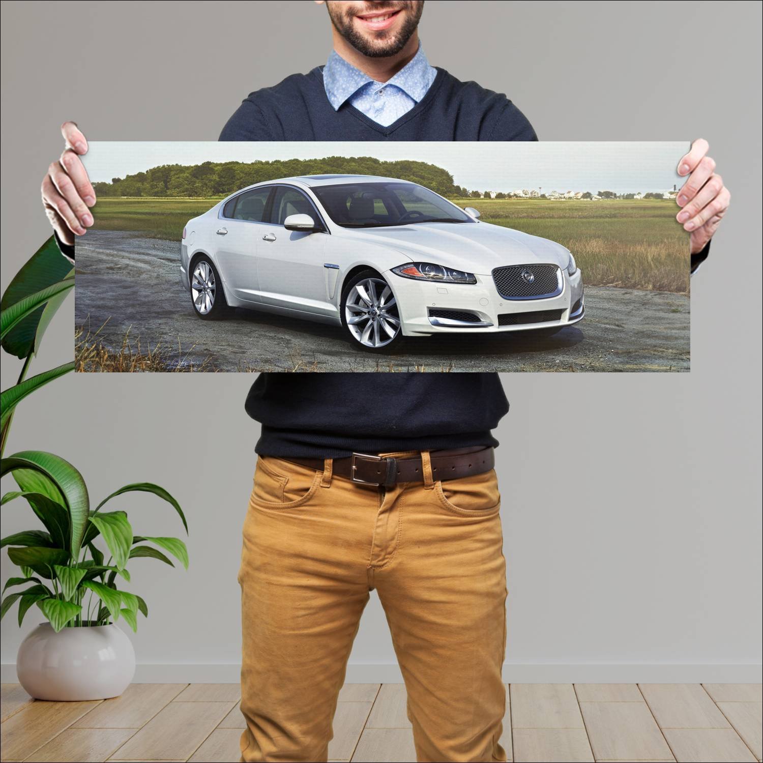 Cuadro grande 30x80cm 2012 jaguar xf us auto 314 Jaguar