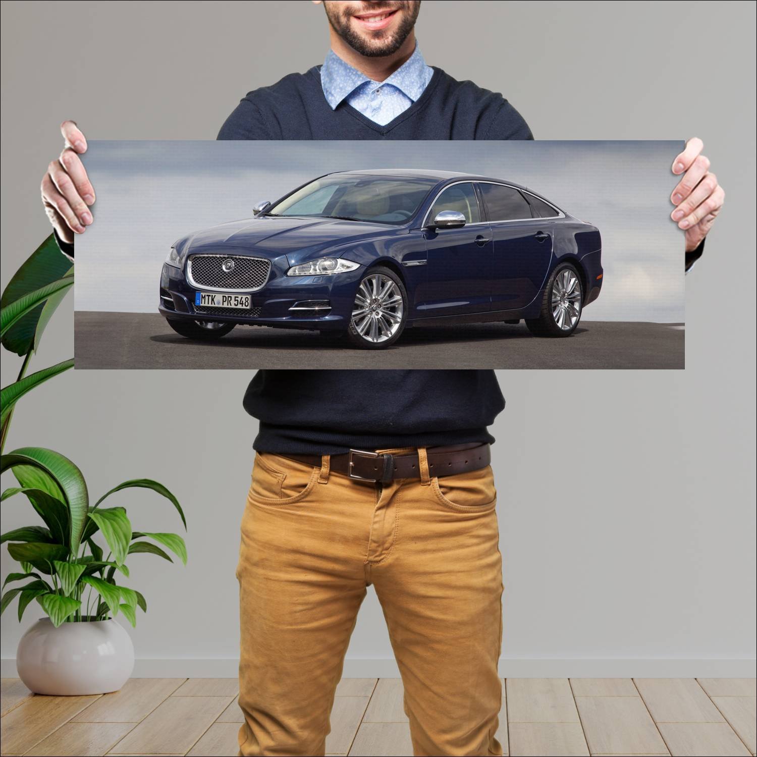 Cuadro grande 30x80cm 2012 jaguar xj diamond editi 317 Jaguar