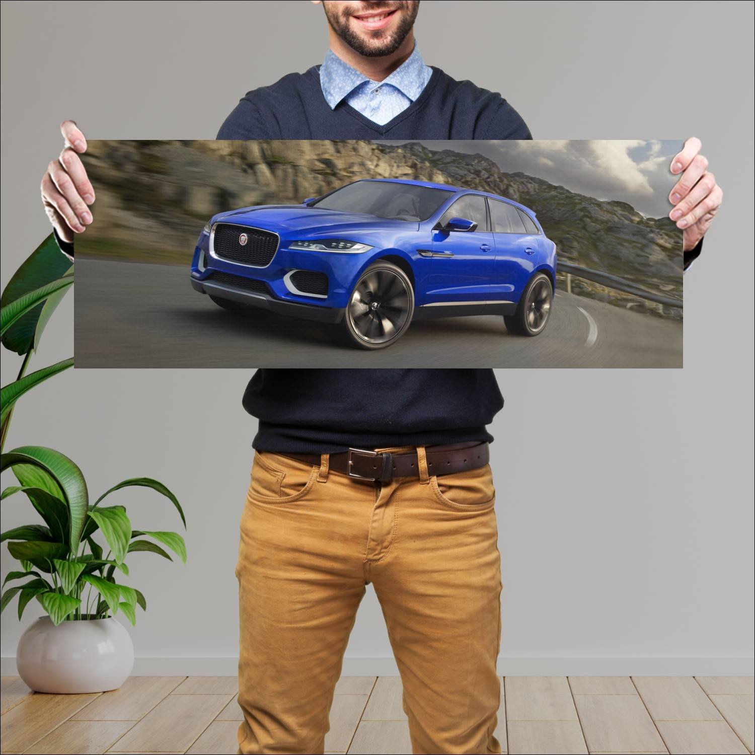 Cuadro grande 30x80cm 2013 jaguar c x17 concept 10 322 Jaguar