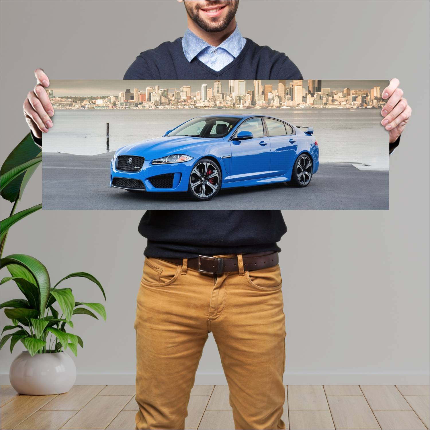Cuadro grande 30x80cm 2013 jaguar xfr s us Jaguar