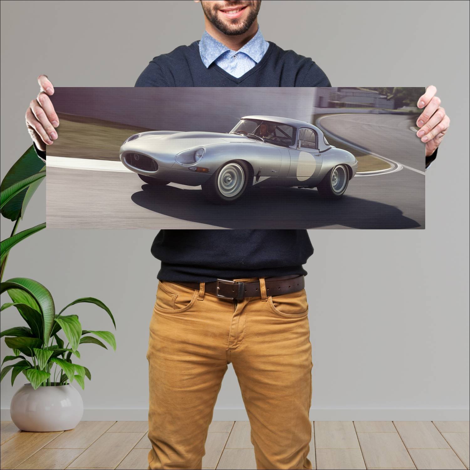 Cuadro grande 30x80cm 2014 jaguar lightweight e ty 364 Jaguar