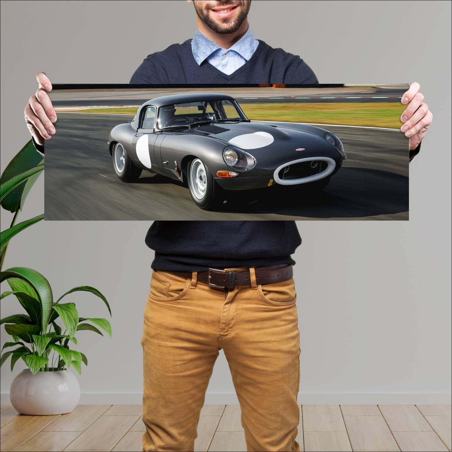 Cuadro grande 30x80cm 2014 jaguar lightweight e ty 365 Jaguar