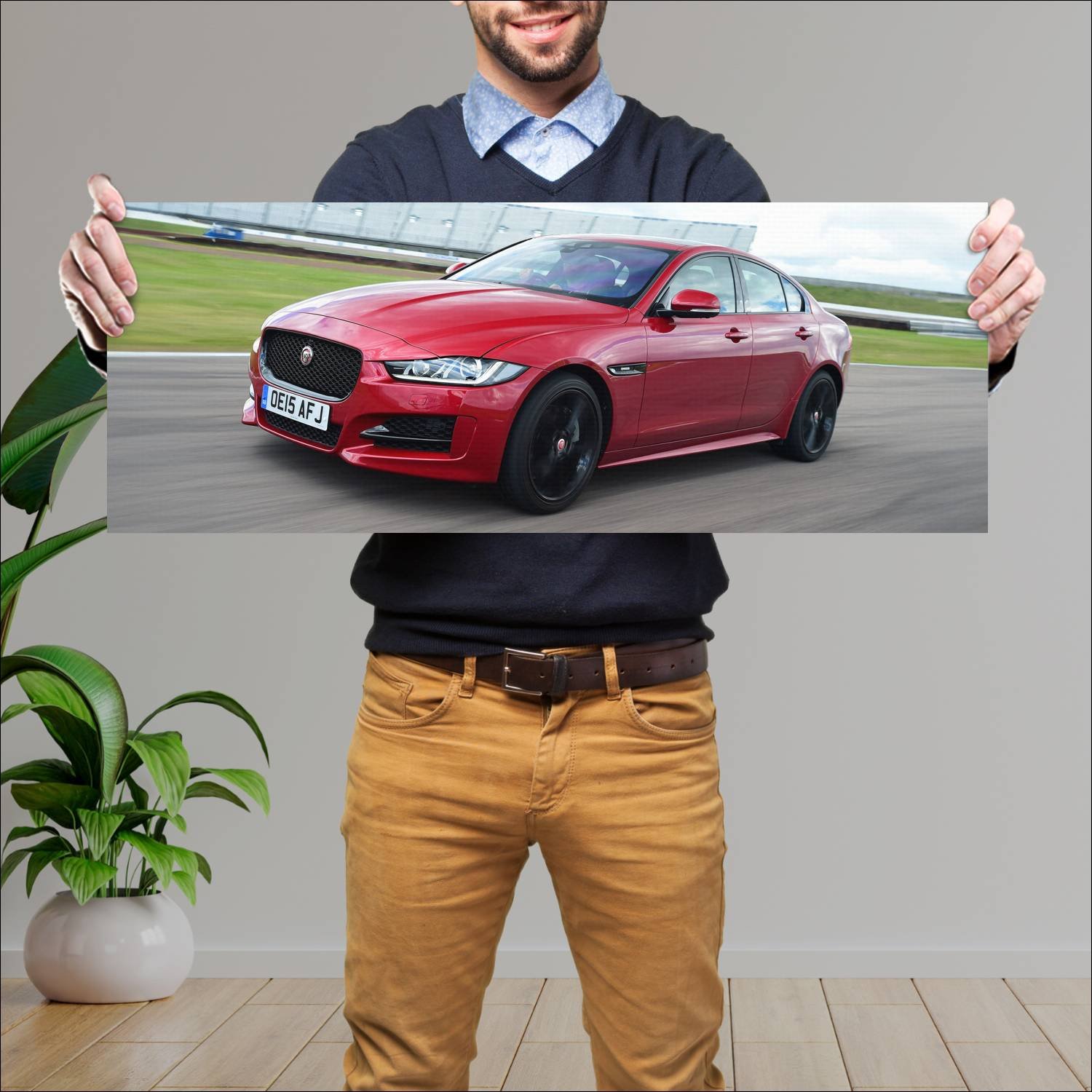 Cuadro grande 30x80cm 2015 jaguar xe r sport uk 48 387 Jaguar