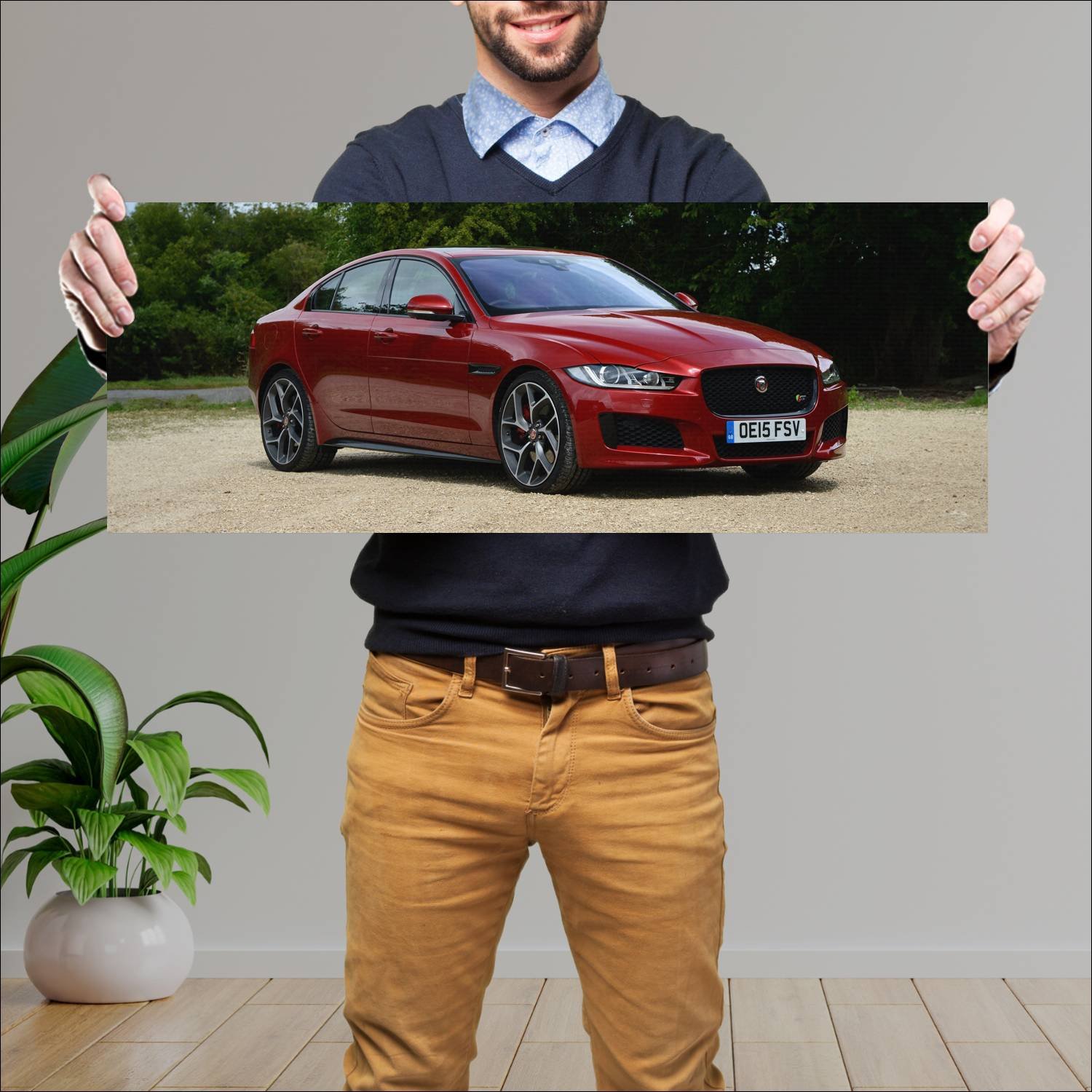 Cuadro grande 30x80cm 2015 jaguar xe s uk auto 394 Jaguar