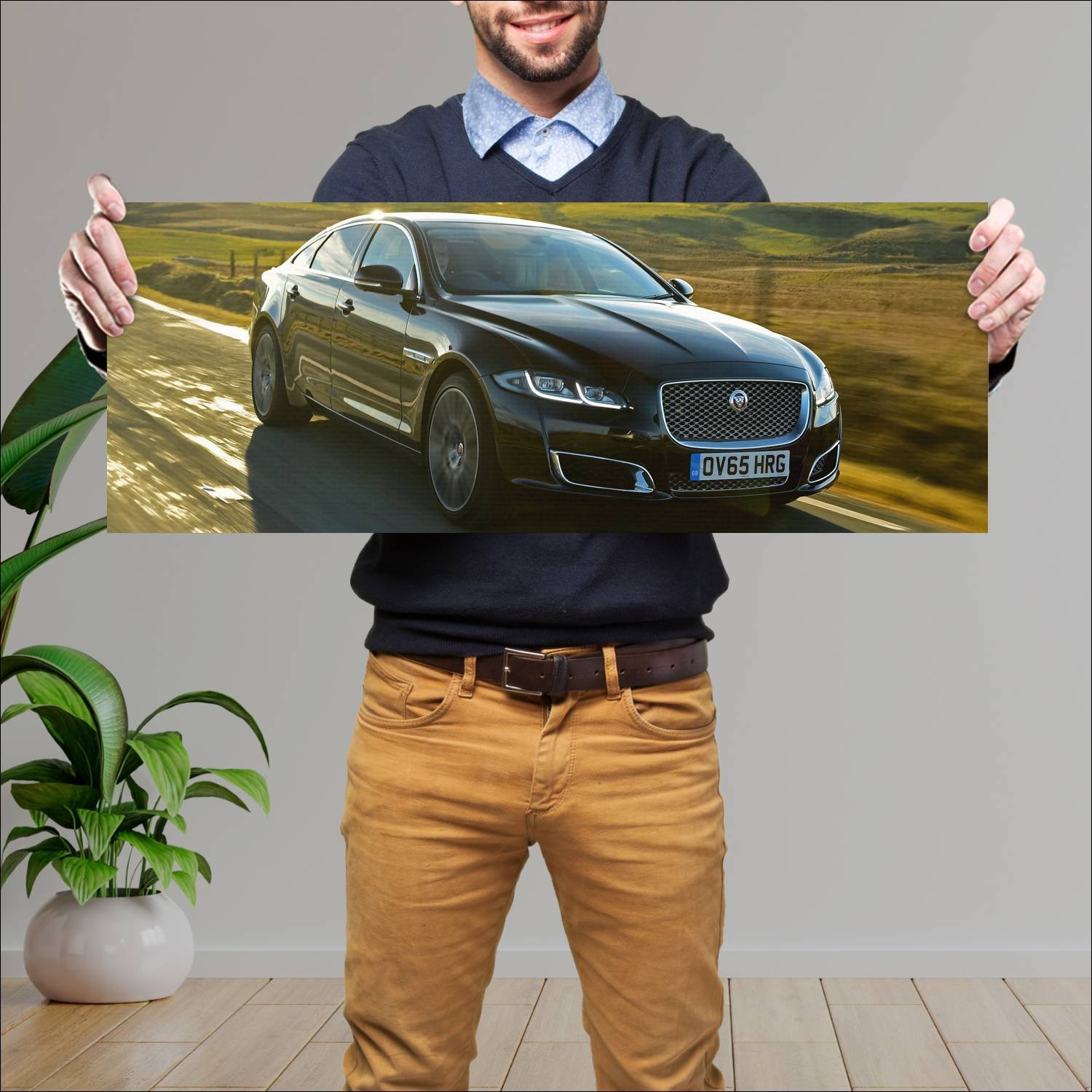 Cuadro grande 30x80cm 2015 jaguar xj l autobiograp 406 Jaguar