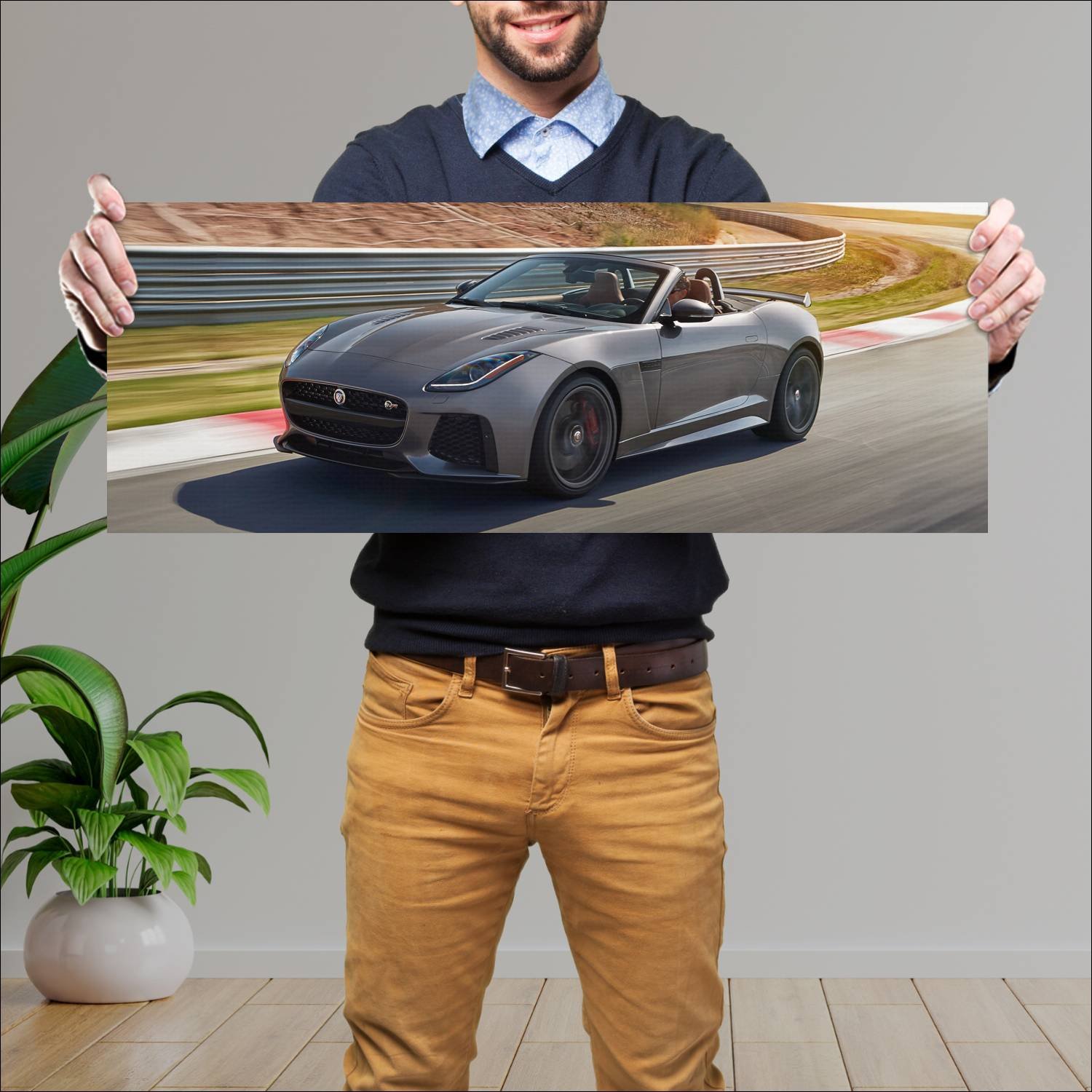 Cuadro grande 30x80cm 2016 jaguar f type svr us 38 436 Jaguar
