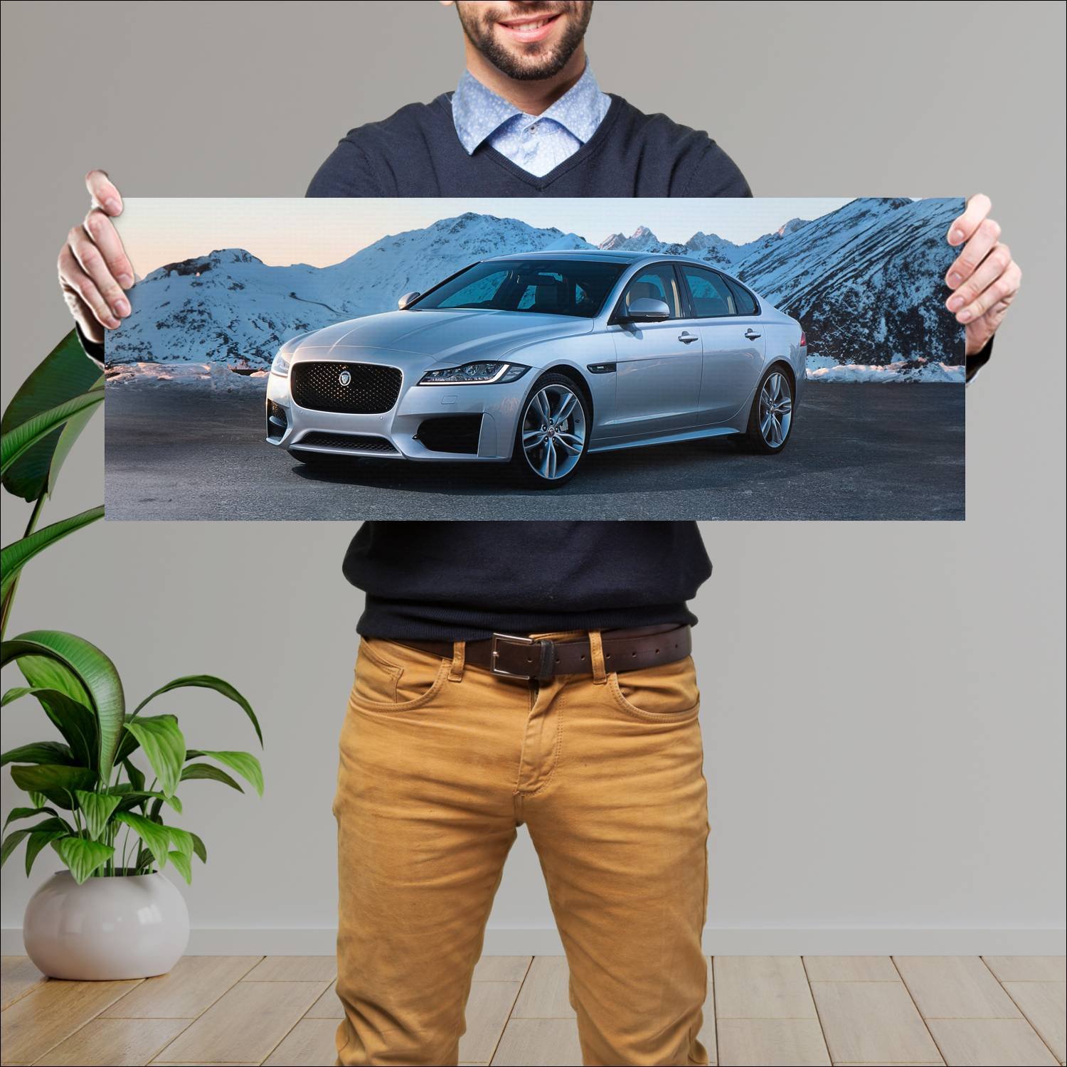 Cuadro grande 30x80cm 2016 jaguar xf r sport uk 38 442 Jaguar