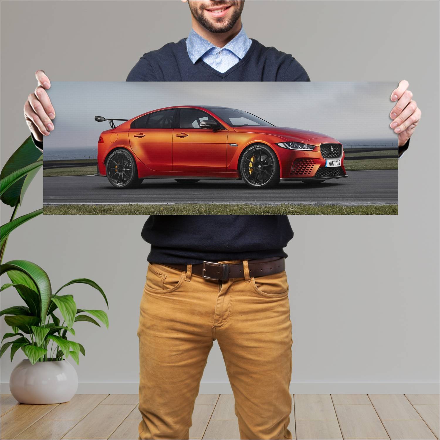 Cuadro grande 30x80cm 2017 jaguar xe sv project 8 474 Jaguar