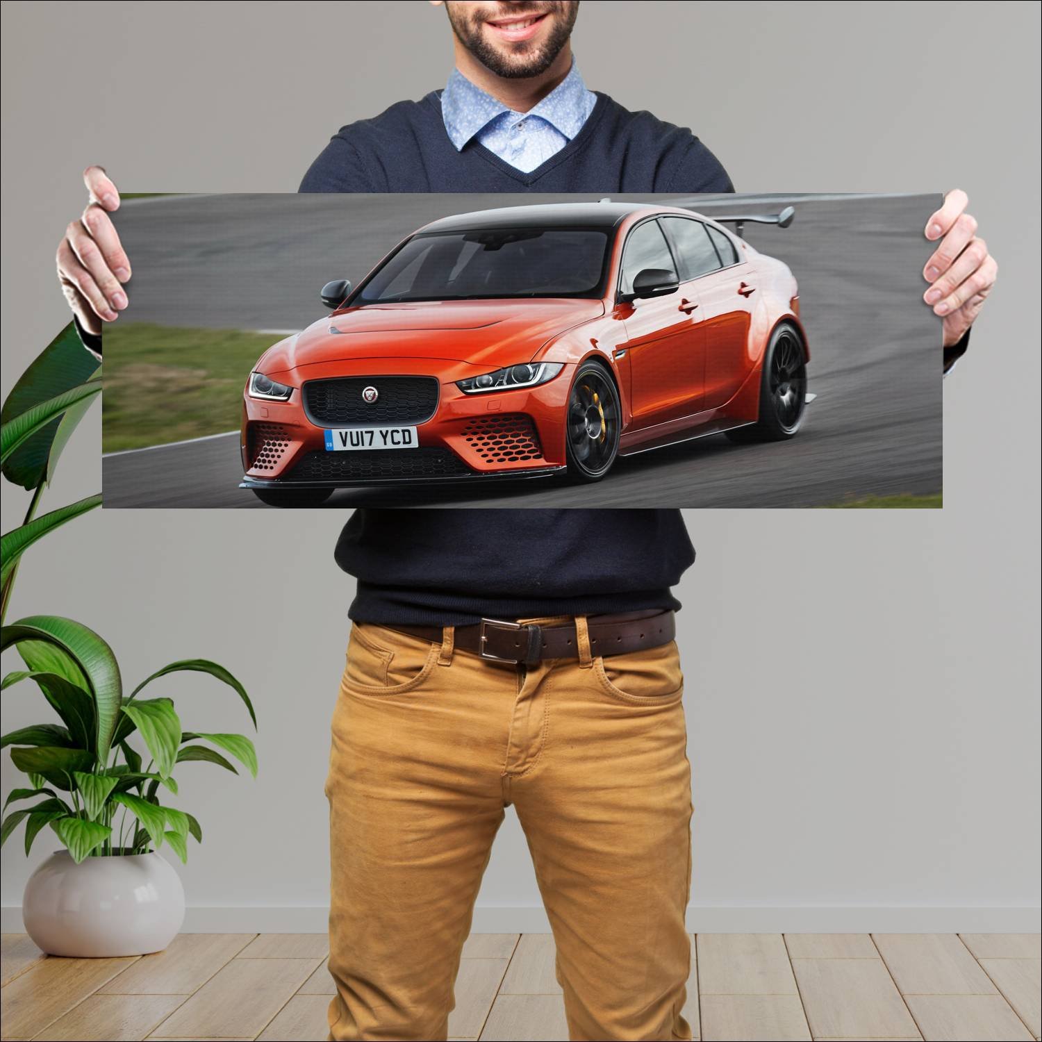 Cuadro grande 30x80cm 2017 jaguar xe sv project 8 475 Jaguar
