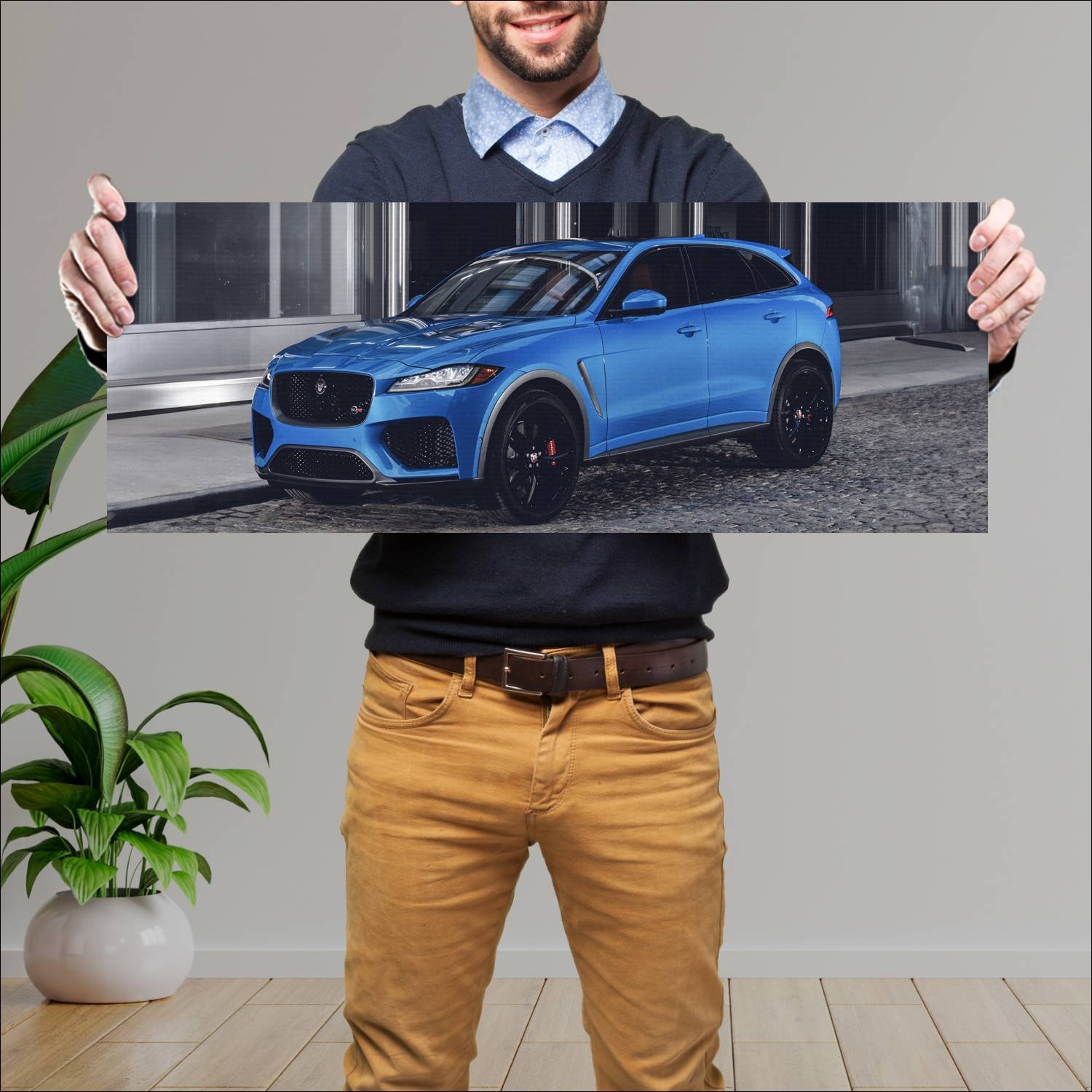 Cuadro grande 30x80cm 2019 jaguar f pace svr us 77 524 Jaguar