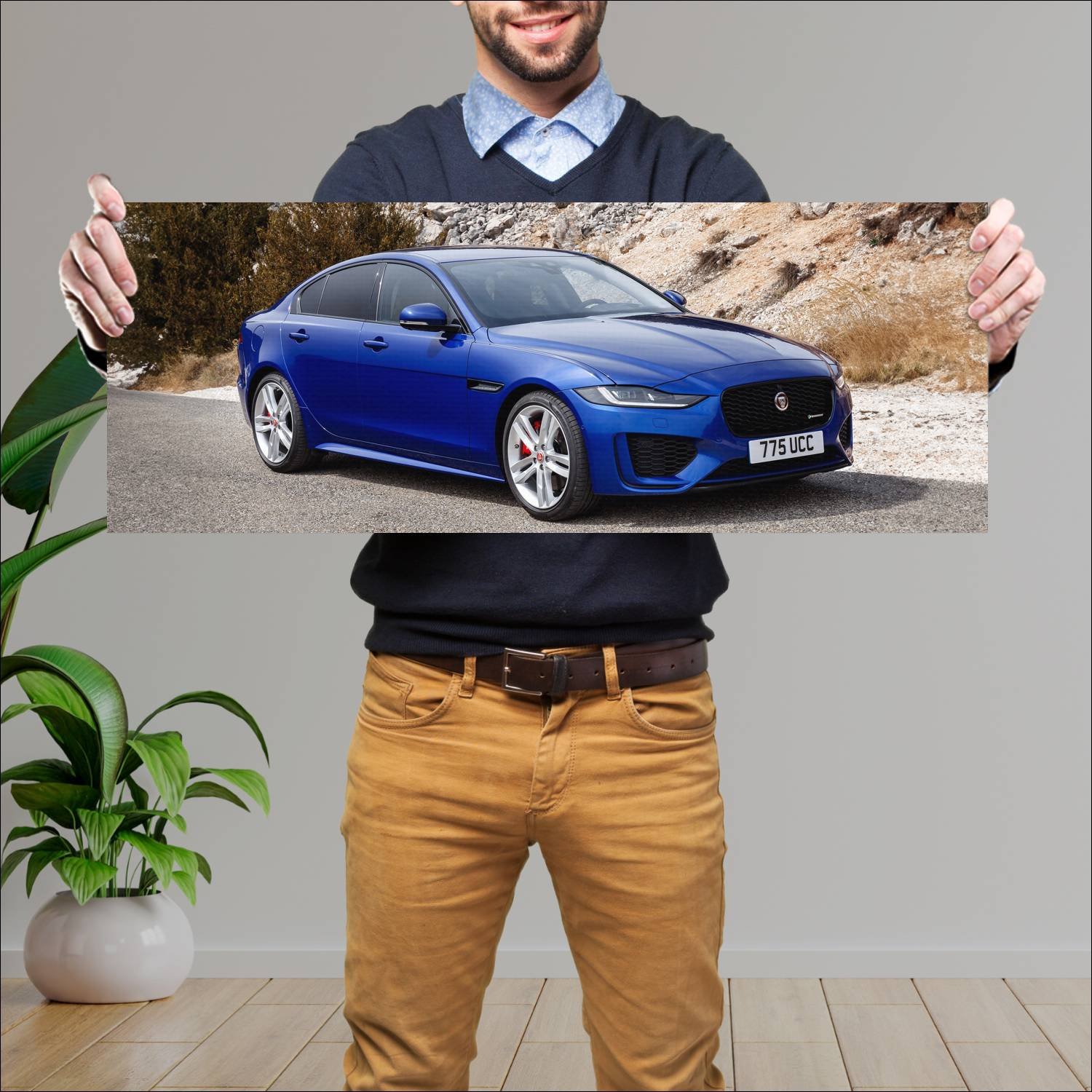 Cuadro grande 30x80cm 2019 jaguar xe r dynamic 909 530 Jaguar