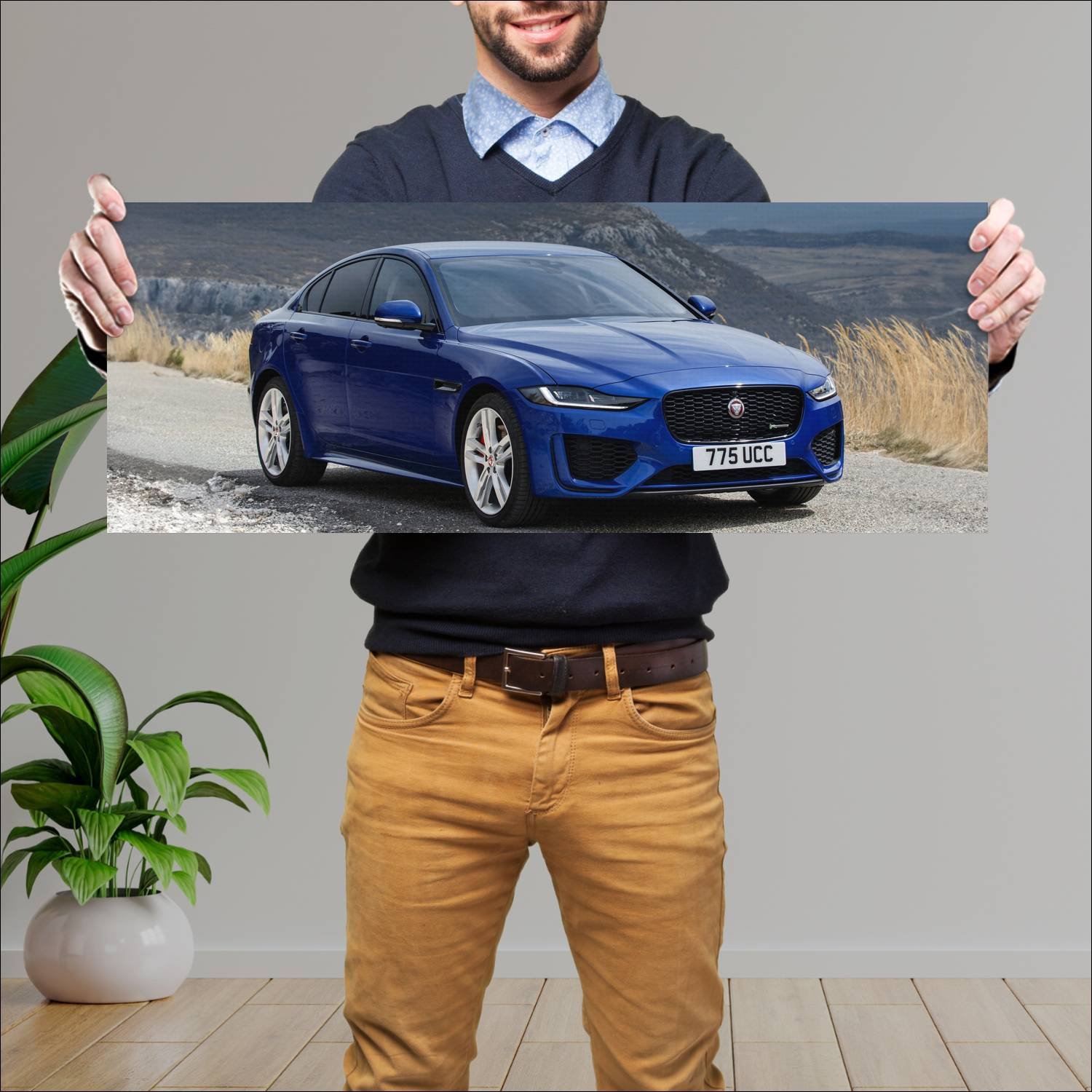 Cuadro grande 30x80cm 2019 jaguar xe r dynamic 909 531 Jaguar