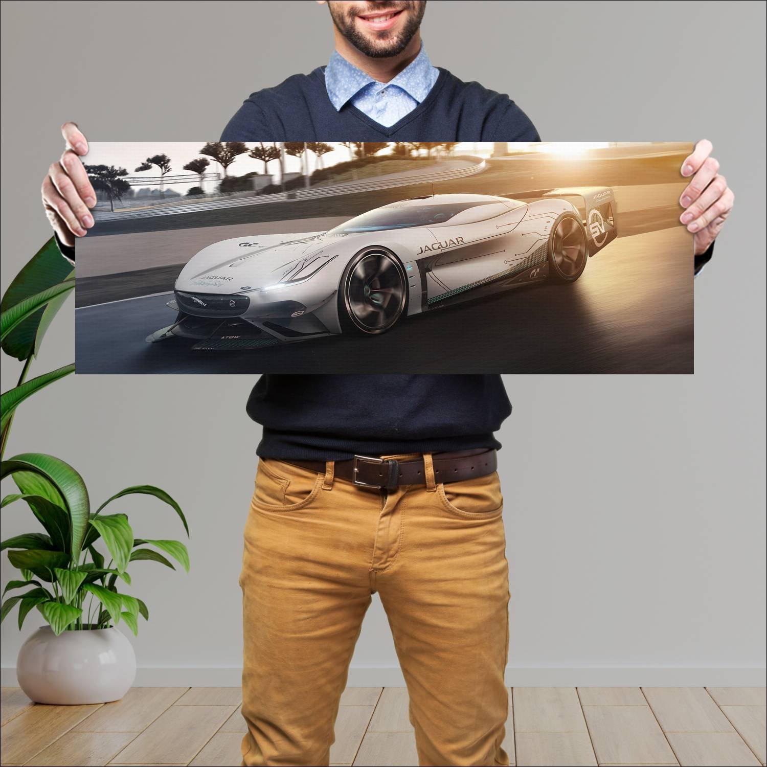 Cuadro grande 30x80cm 2020 jaguar vision gran turi 564 Jaguar