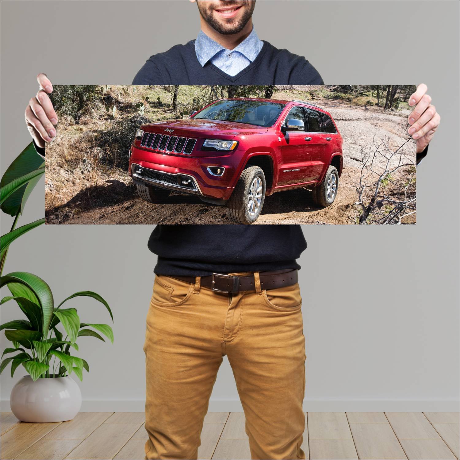 Cuadro grande 30x80cm 2013 jeep grand cherokee ove 45 Jeep