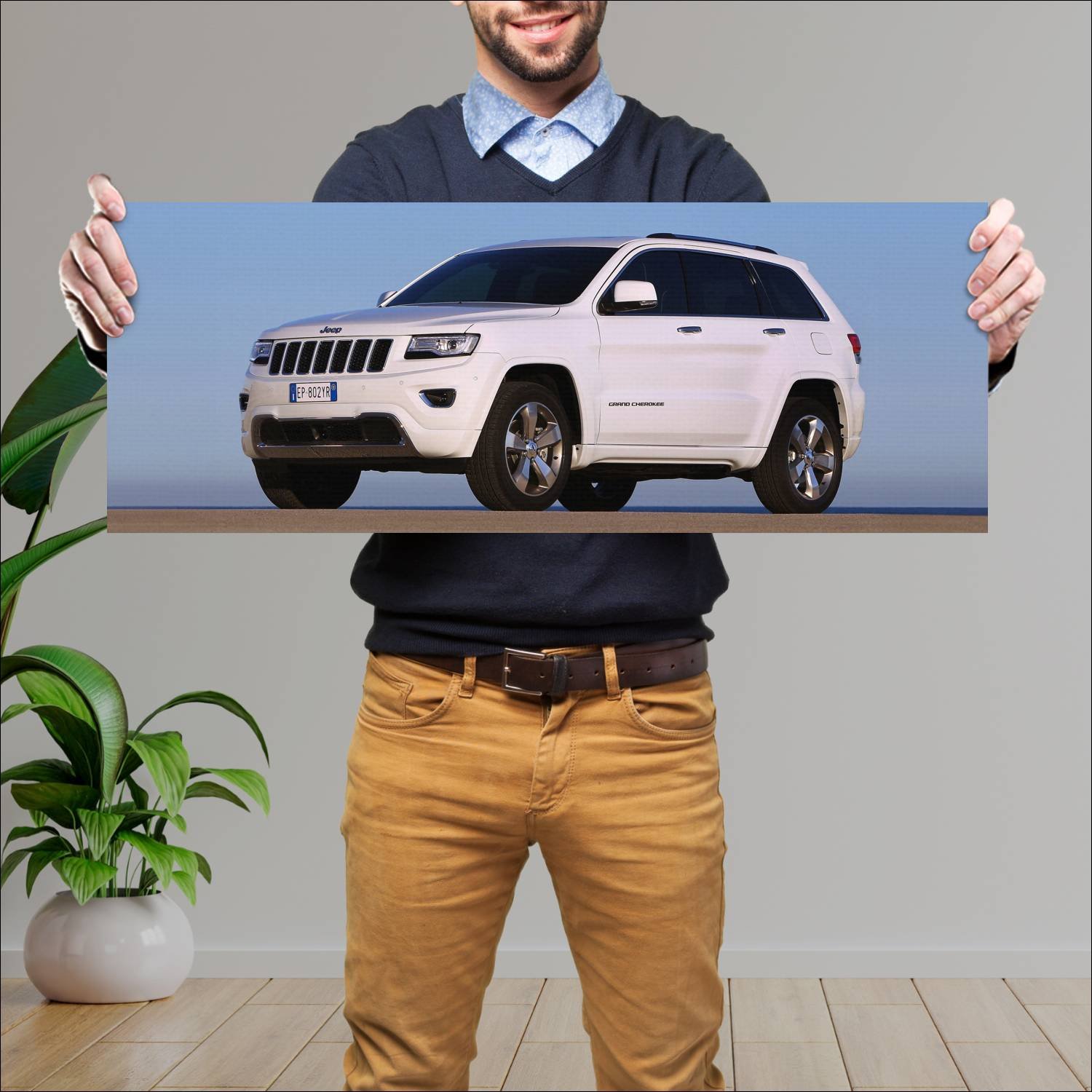 Cuadro grande 30x80cm 2013 jeep grand cherokee ove 46 Jeep
