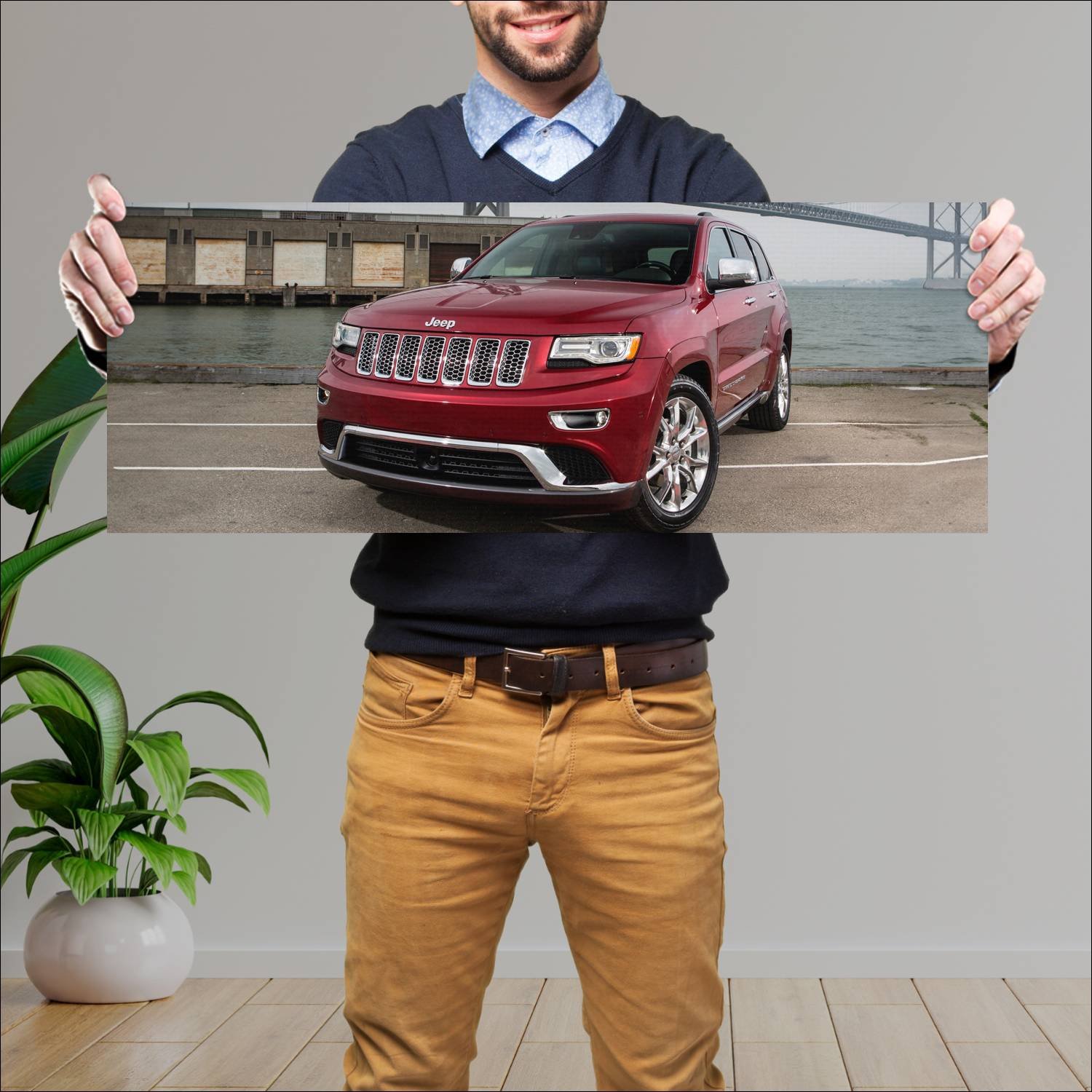 Cuadro grande 30x80cm 2013 jeep grand cherokee sum 49 Jeep