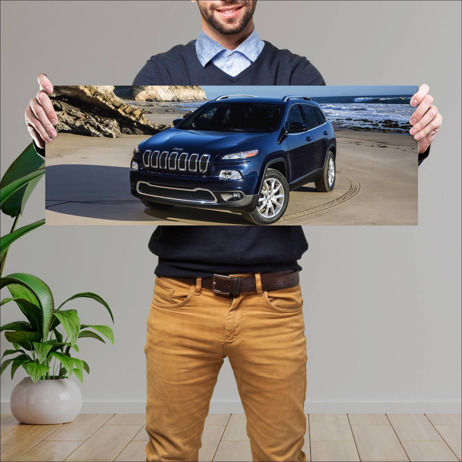 Cuadro grande 30x80cm 2014 jeep cherokee limited 7 52 Jeep