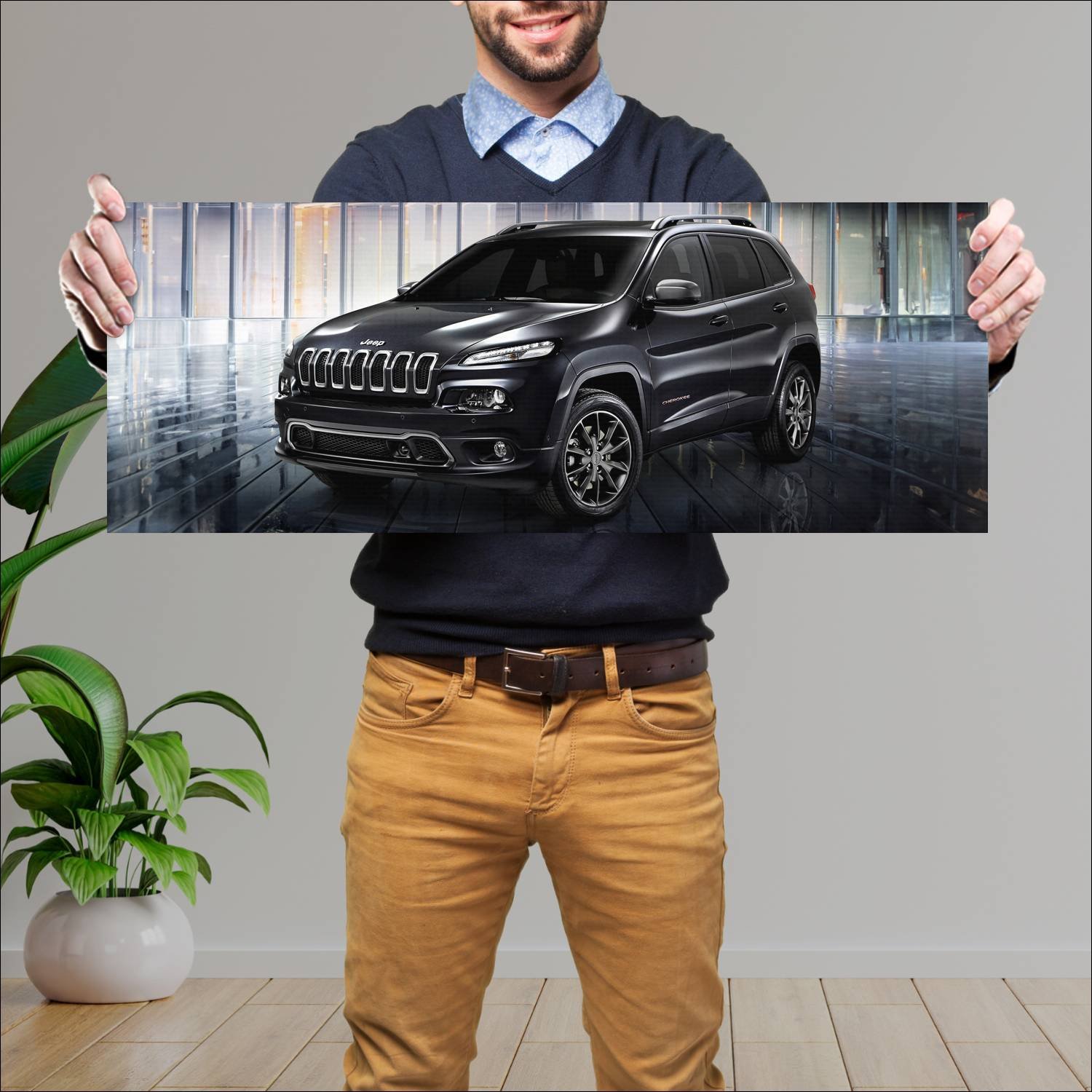 Cuadro grande 30x80cm 2014 jeep cherokee urbane co 59 Jeep