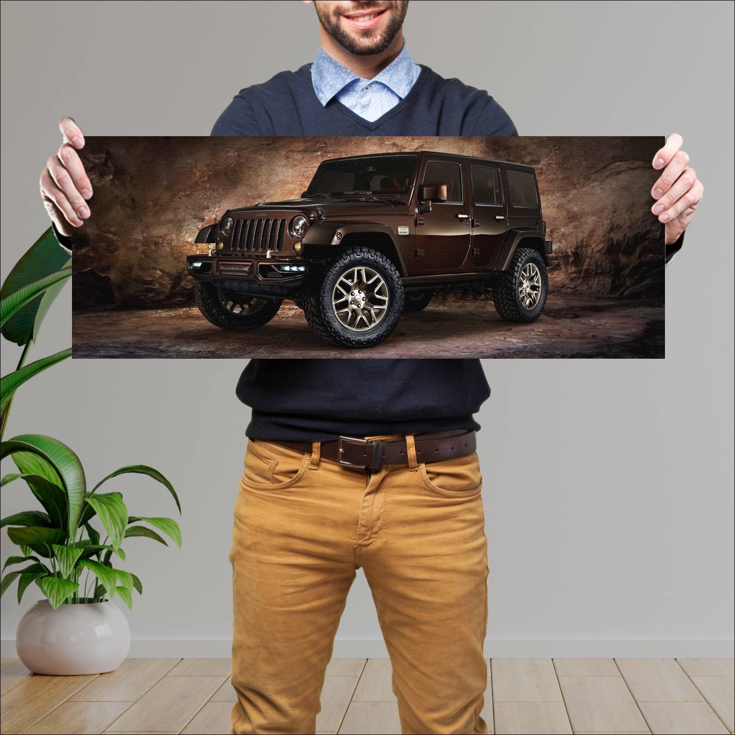 Cuadro grande 30x80cm 2014 jeep wrangler sundancer 63 Jeep