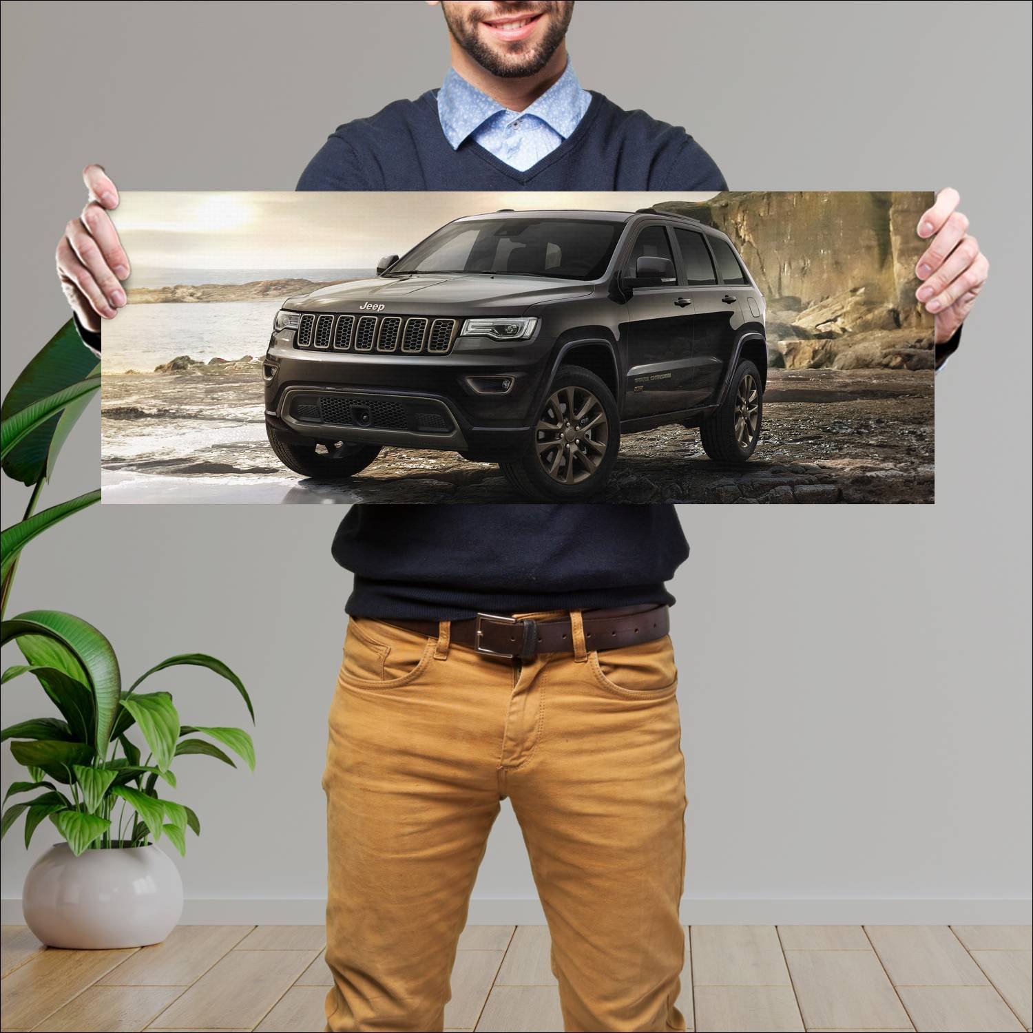 Cuadro grande 30x80cm 2016 jeep grand cherokee 75t 78 Jeep