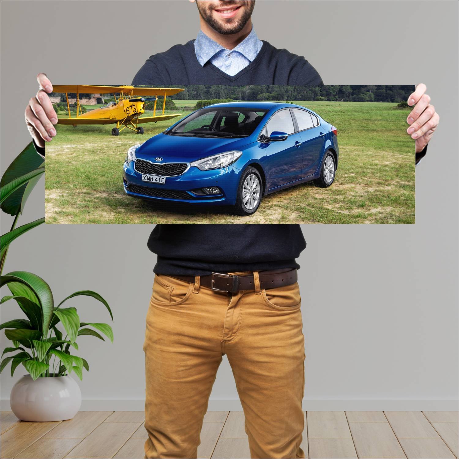 Cuadro grande 30x80cm 2013 kia cerato sedan au 905 41 Kia