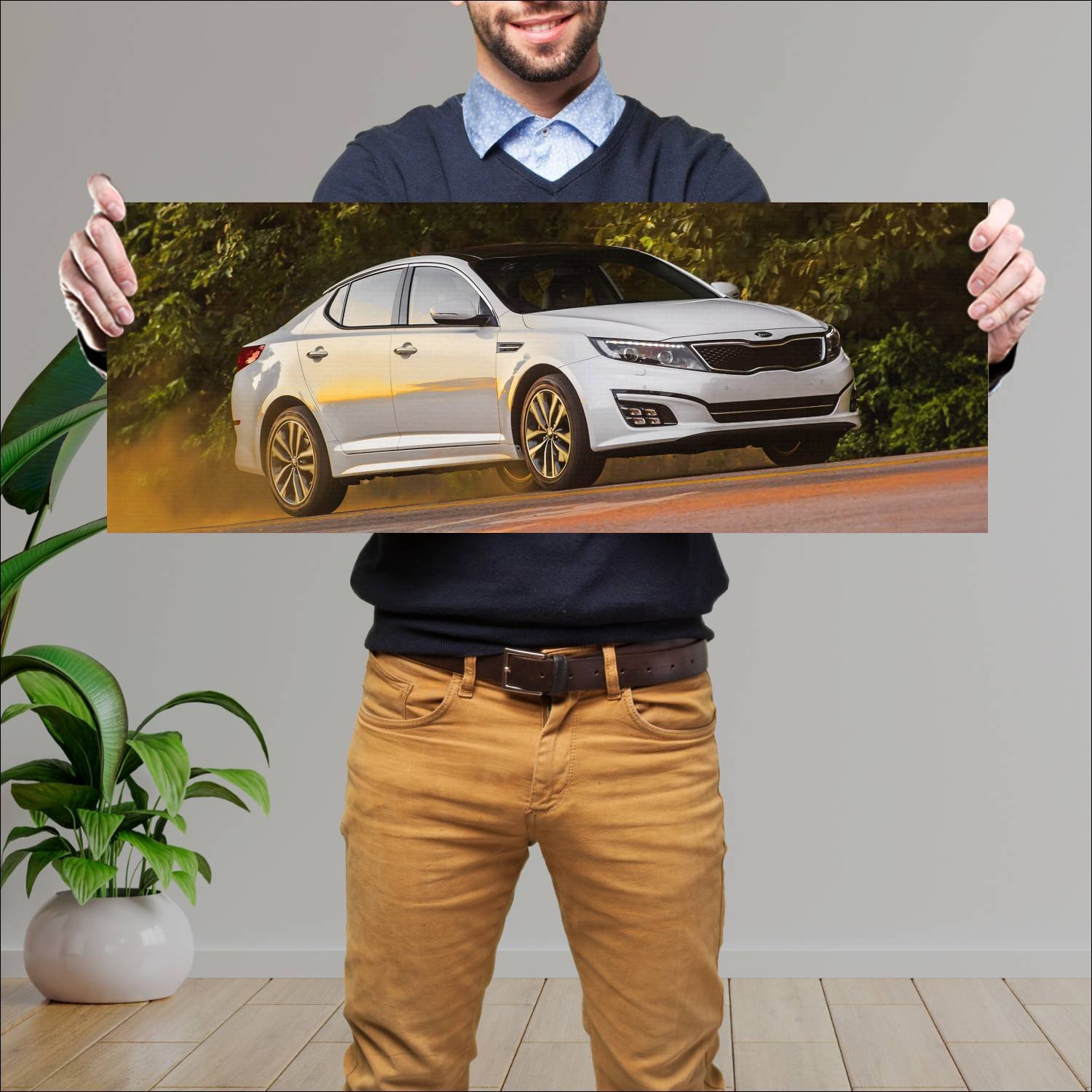 Cuadro grande 30x80cm 2013 kia optima 7830 44 Kia