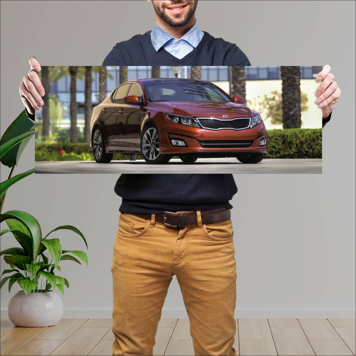 Cuadro grande 30x80cm 2013 kia optima turbo auto 47 Kia