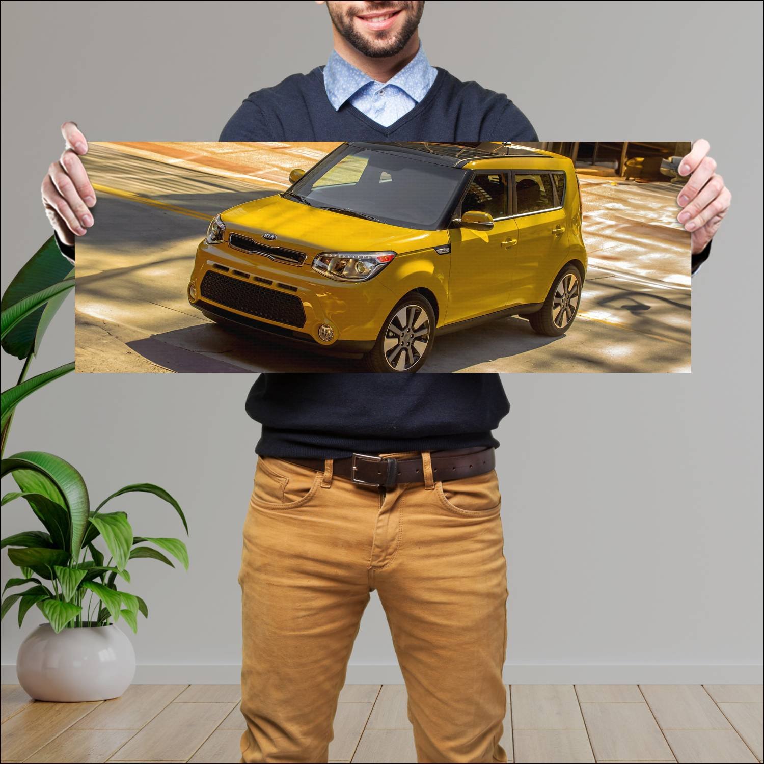 Cuadro grande 30x80cm 2013 kia soul us 8664 52 Kia