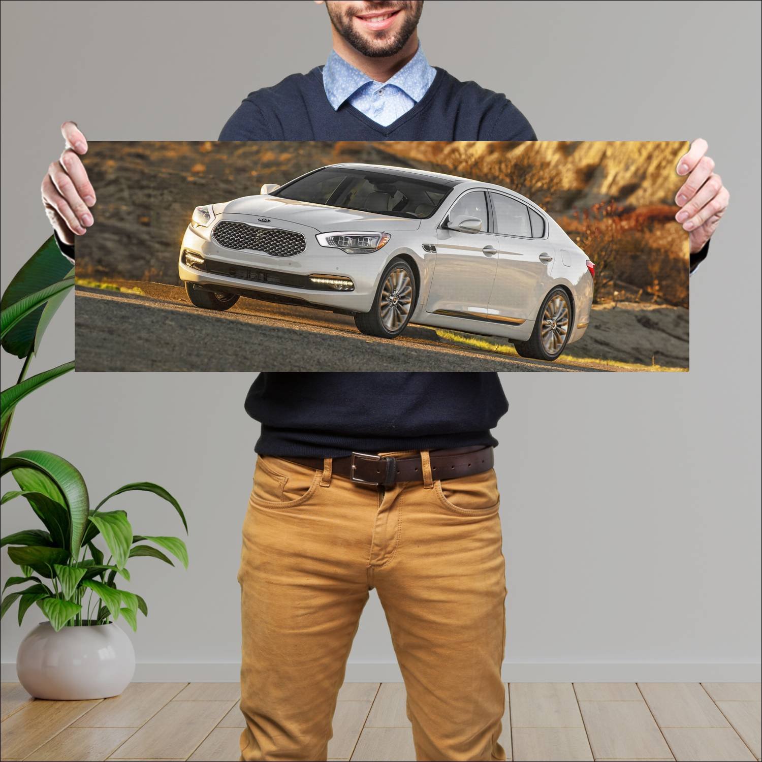Cuadro grande 30x80cm 2014 kia k900 auto 61 Kia