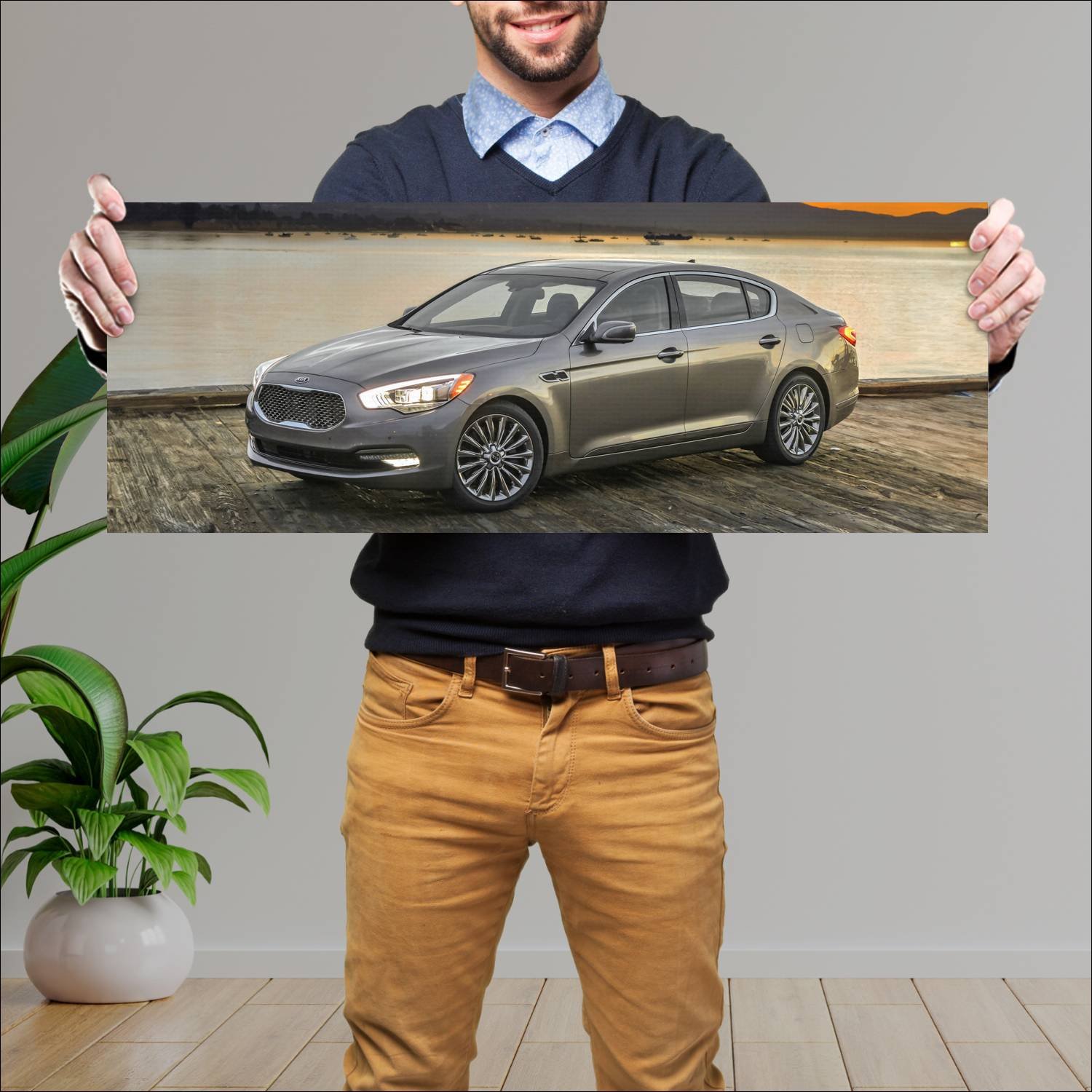 Cuadro grande 30x80cm 2014 kia k900 auto 62 Kia