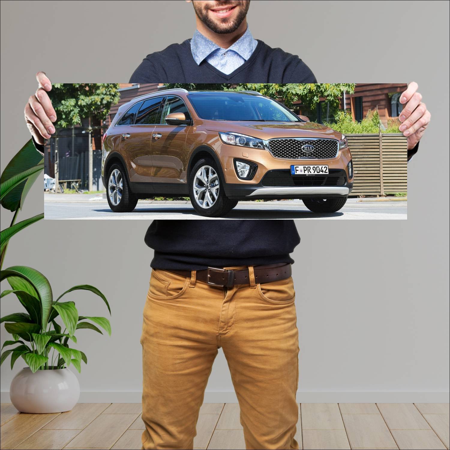 Cuadro grande 30x80cm 2014 kia sorento ecodynamics 66 Kia