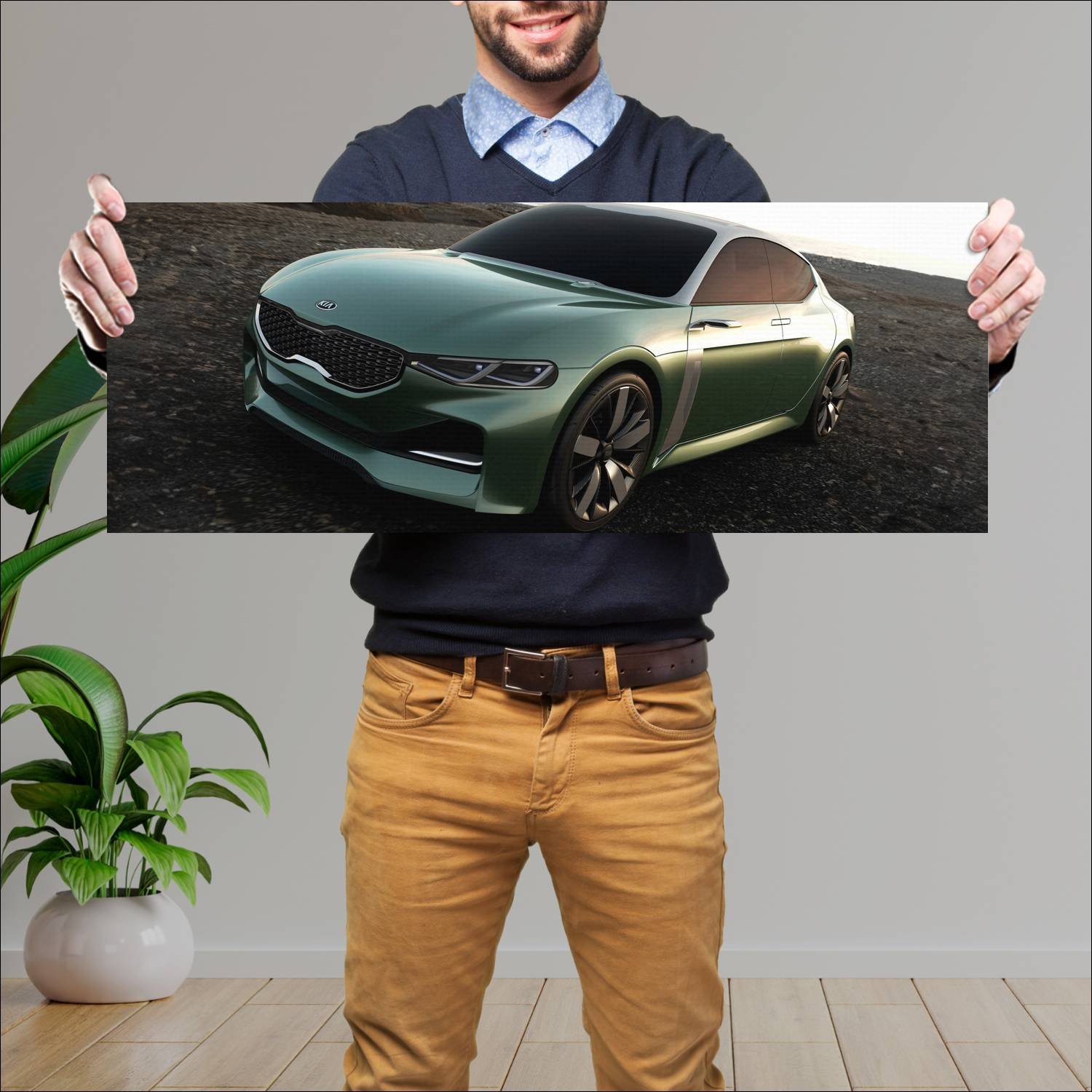 Cuadro grande 30x80cm 2015 kia novo concept auto 82 Kia