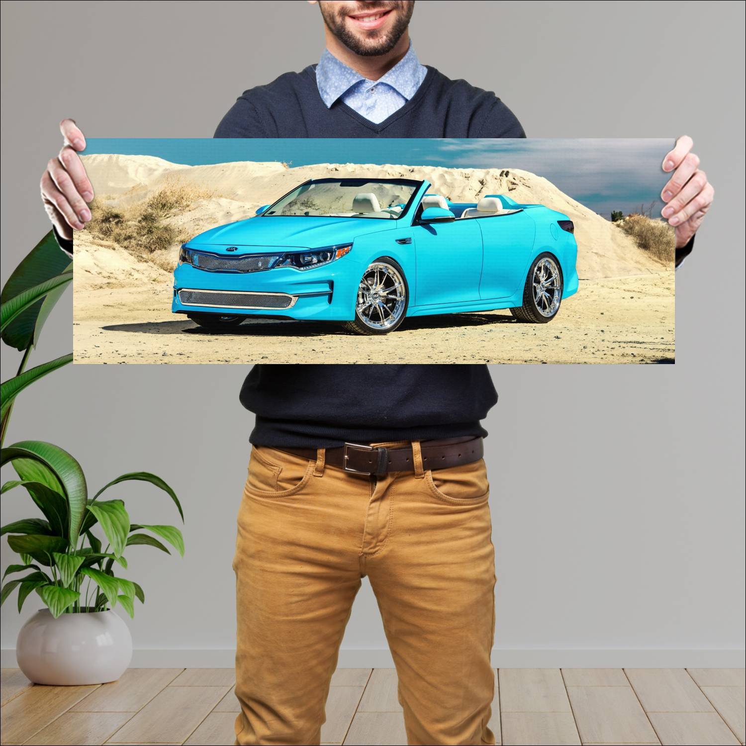 Cuadro grande 30x80cm 2015 kia optima a1a by lux m 83 Kia