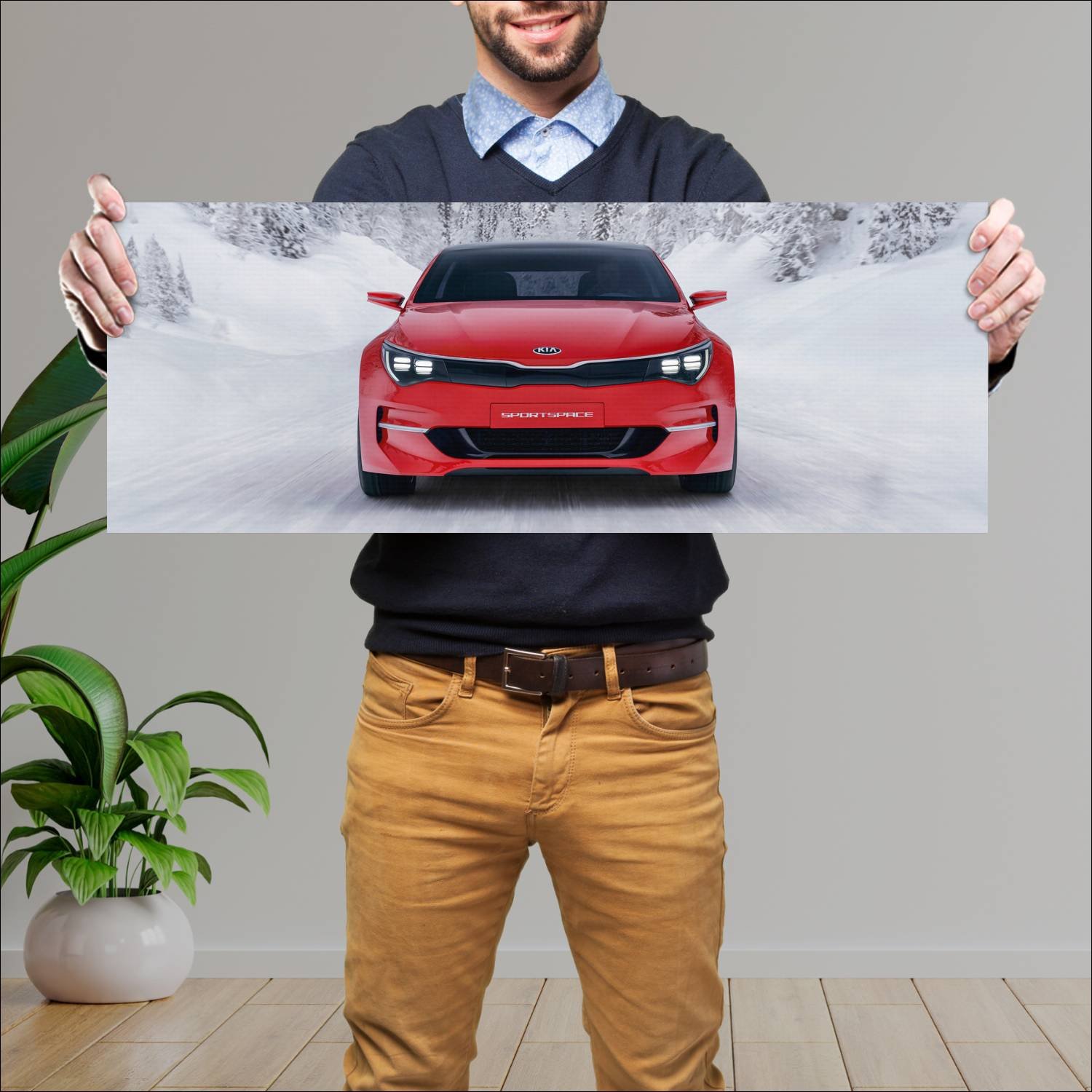 Cuadro grande 30x80cm 2015 kia sportspace concept 94 Kia