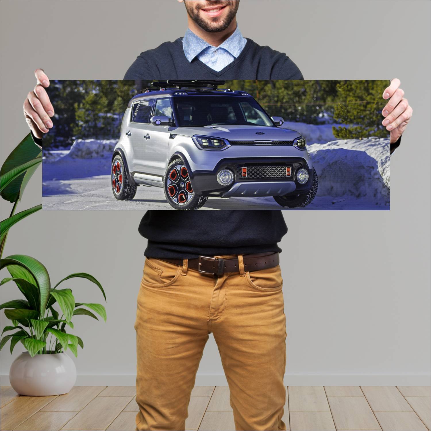 Cuadro grande 30x80cm 2015 kia trailster concept 1 95 Kia