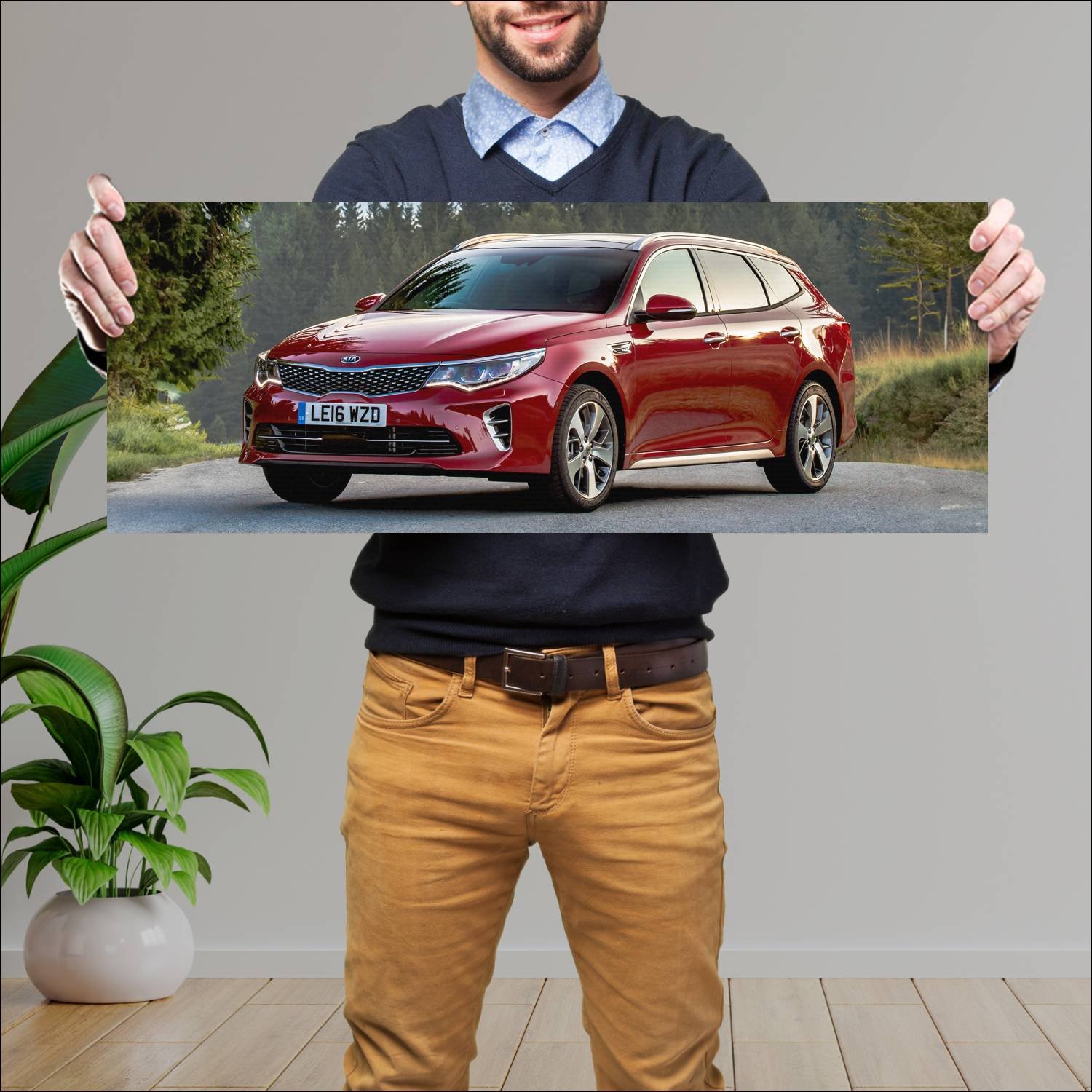Cuadro grande 30x80cm 2016 kia optima sportswagon 105 Kia