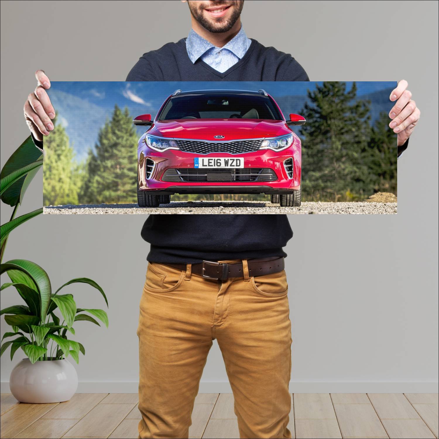 Cuadro grande 30x80cm 2016 kia optima sportswagon 107 Kia