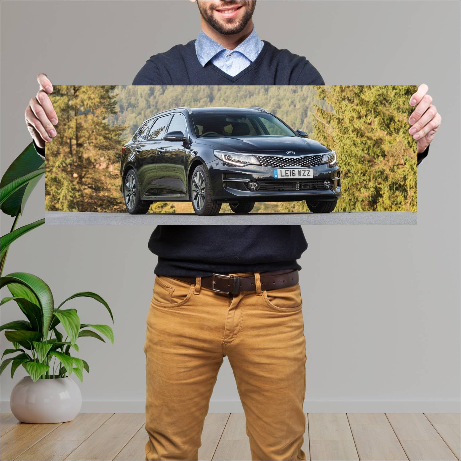 Cuadro grande 30x80cm 2016 kia optima sportswagon 108 Kia