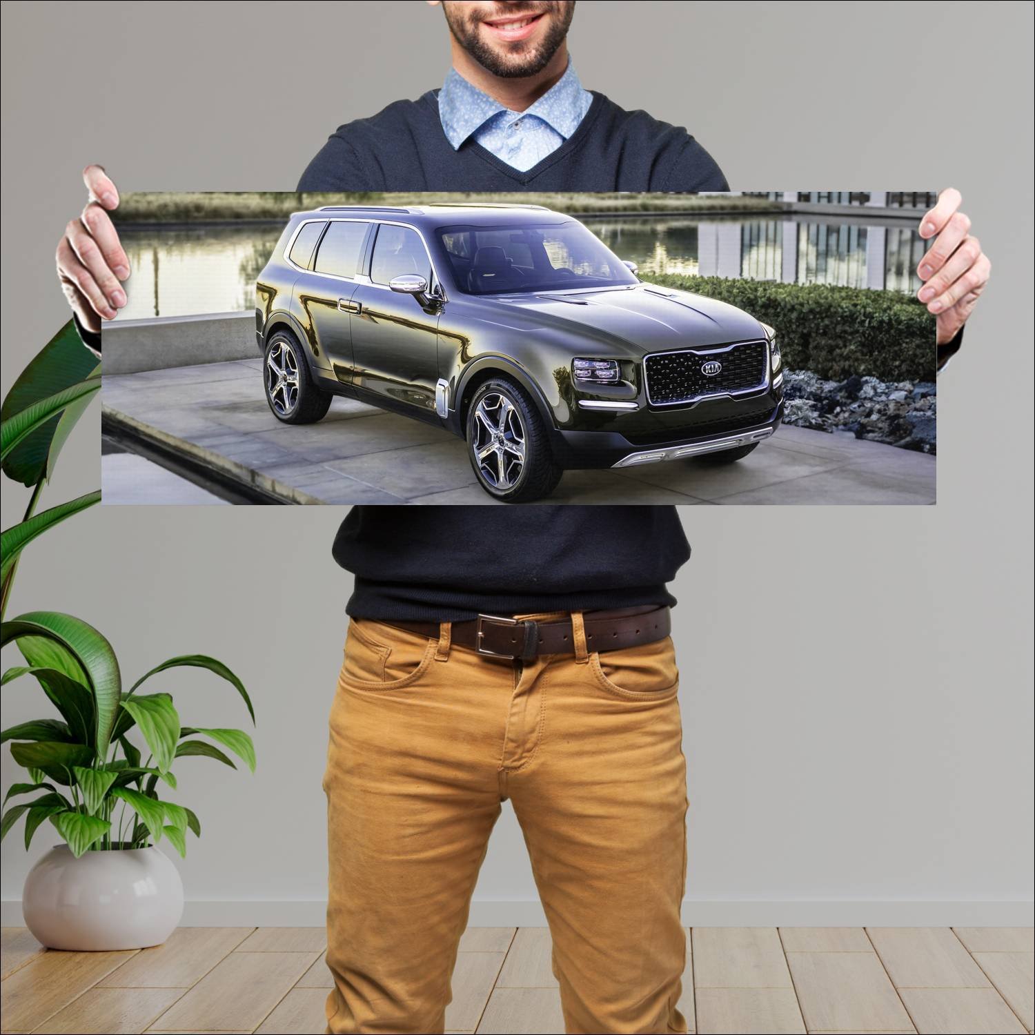 Cuadro grande 30x80cm 2016 kia telluride concept 3 123 Kia
