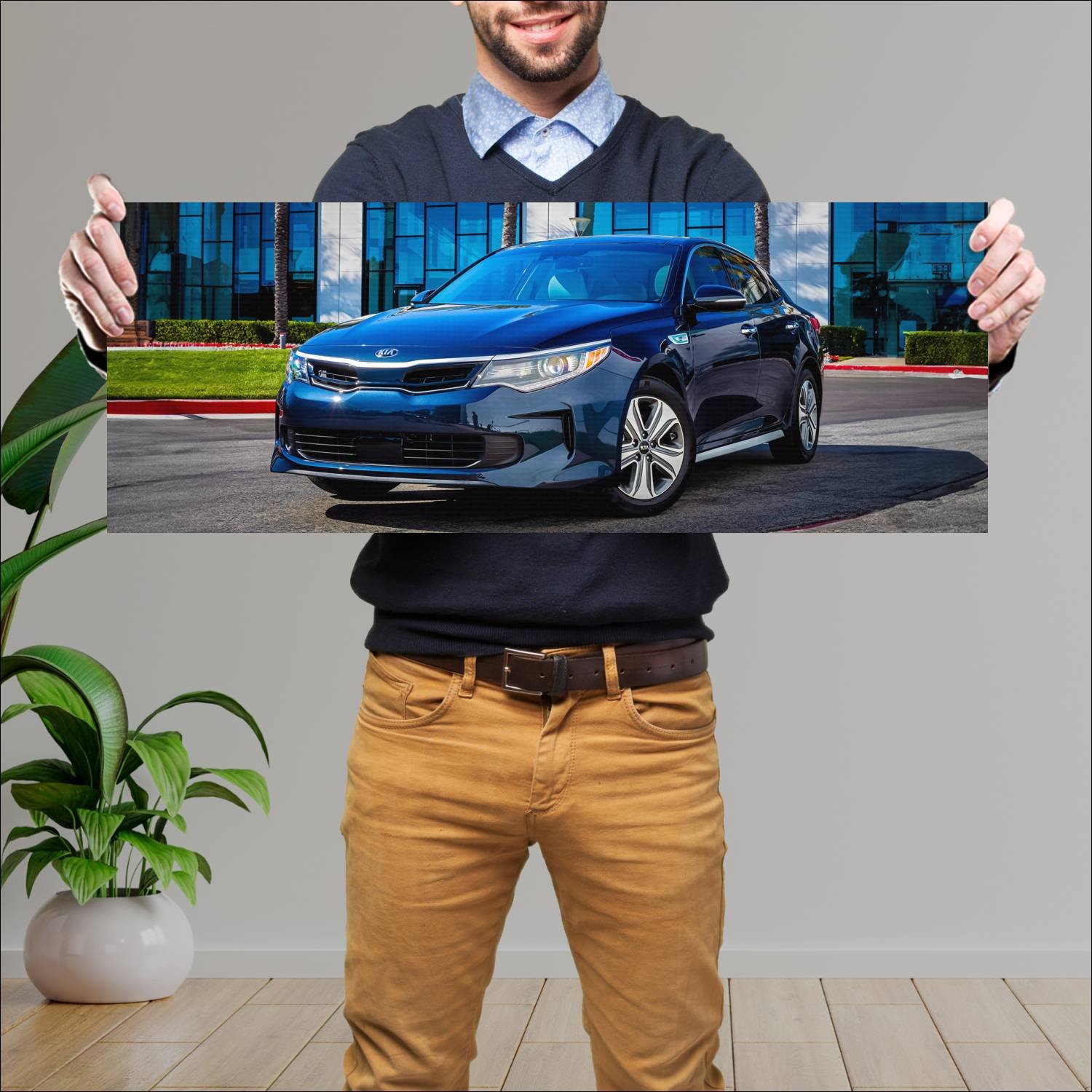 Cuadro grande 30x80cm 2017 kia optima hybrid ex 38 130 Kia