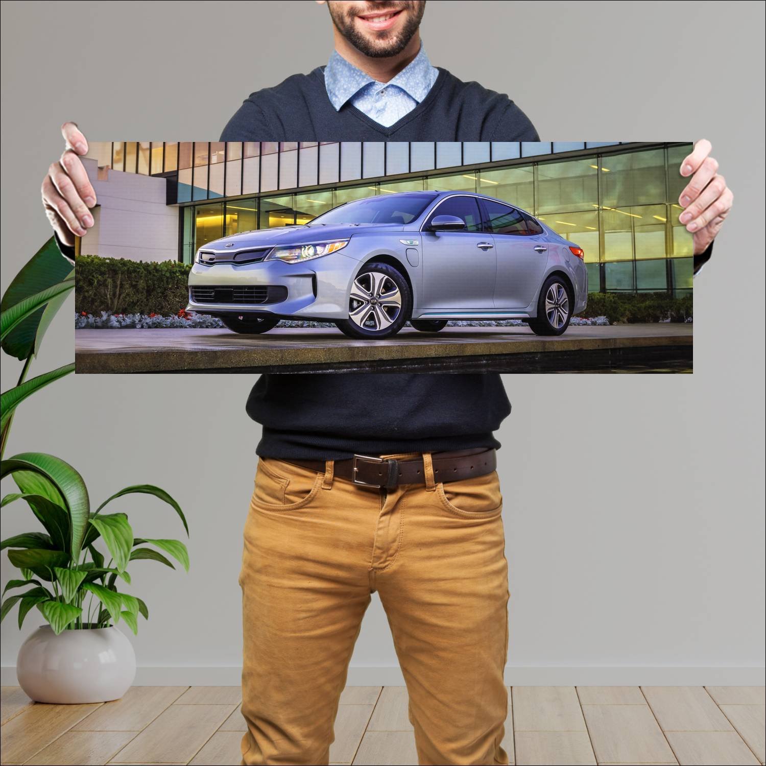 Cuadro grande 30x80cm 2017 kia optima plug in hybr 131 Kia