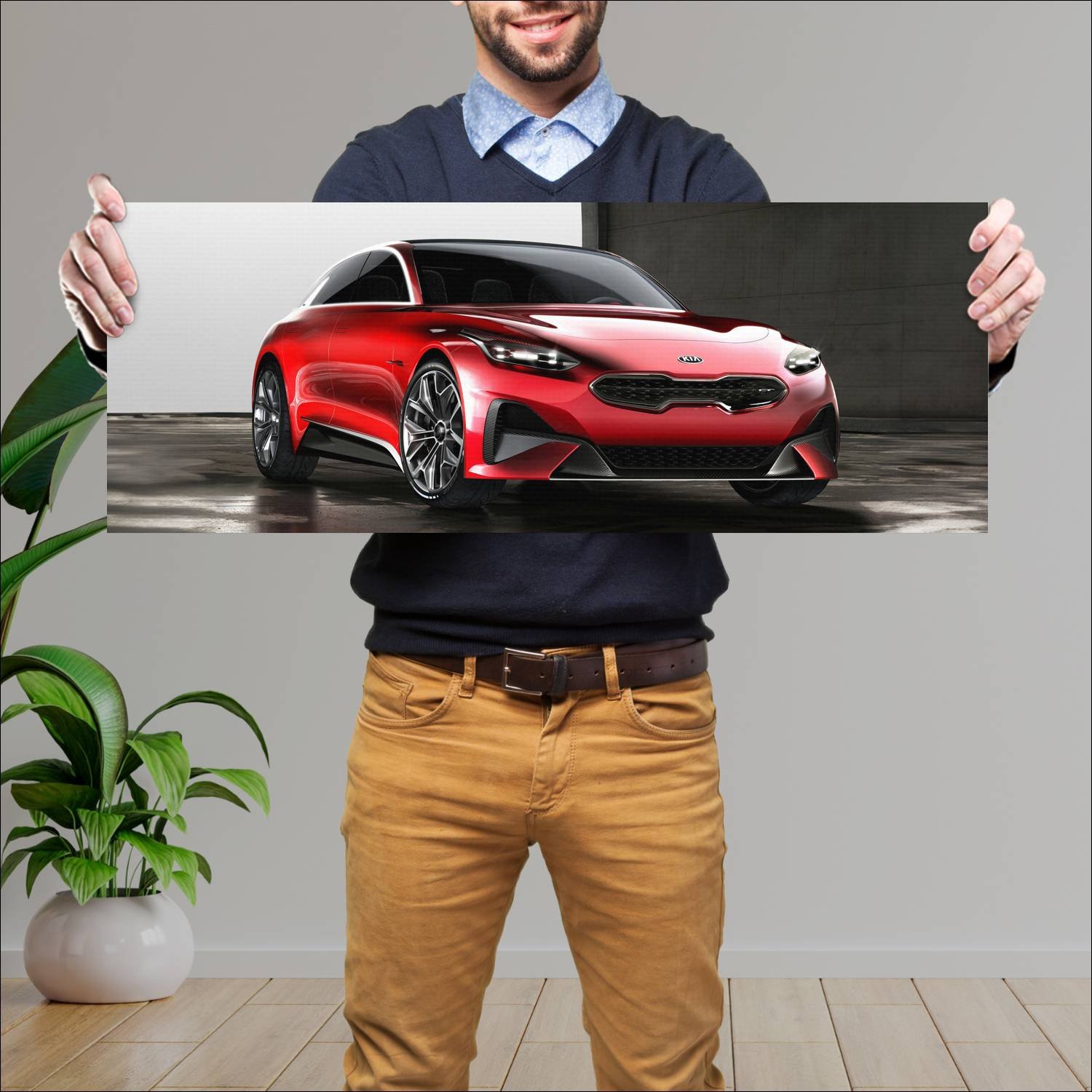 Cuadro grande 30x80cm 2017 kia proceed concept 722 138 Kia