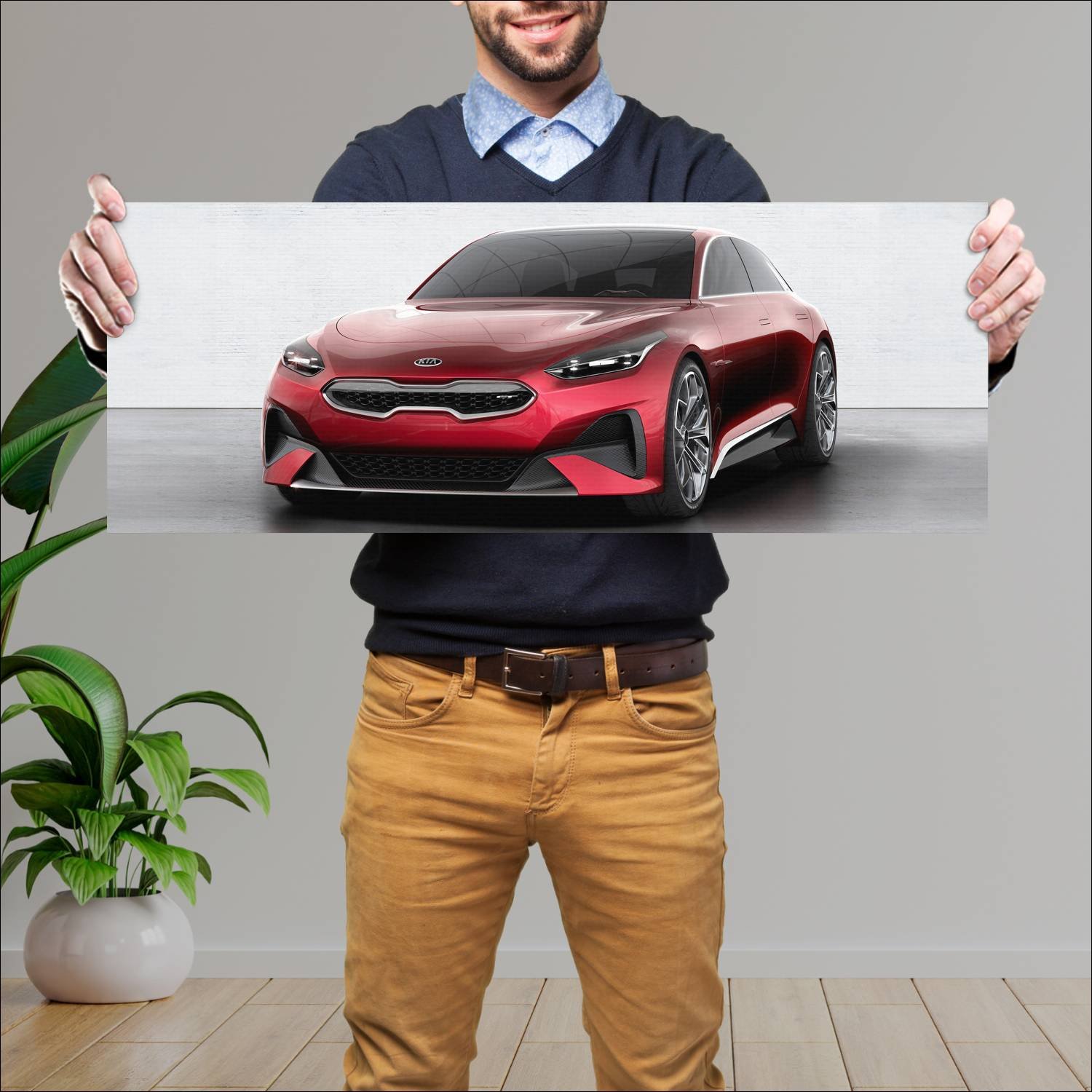 Cuadro grande 30x80cm 2017 kia proceed concept 722 139 Kia
