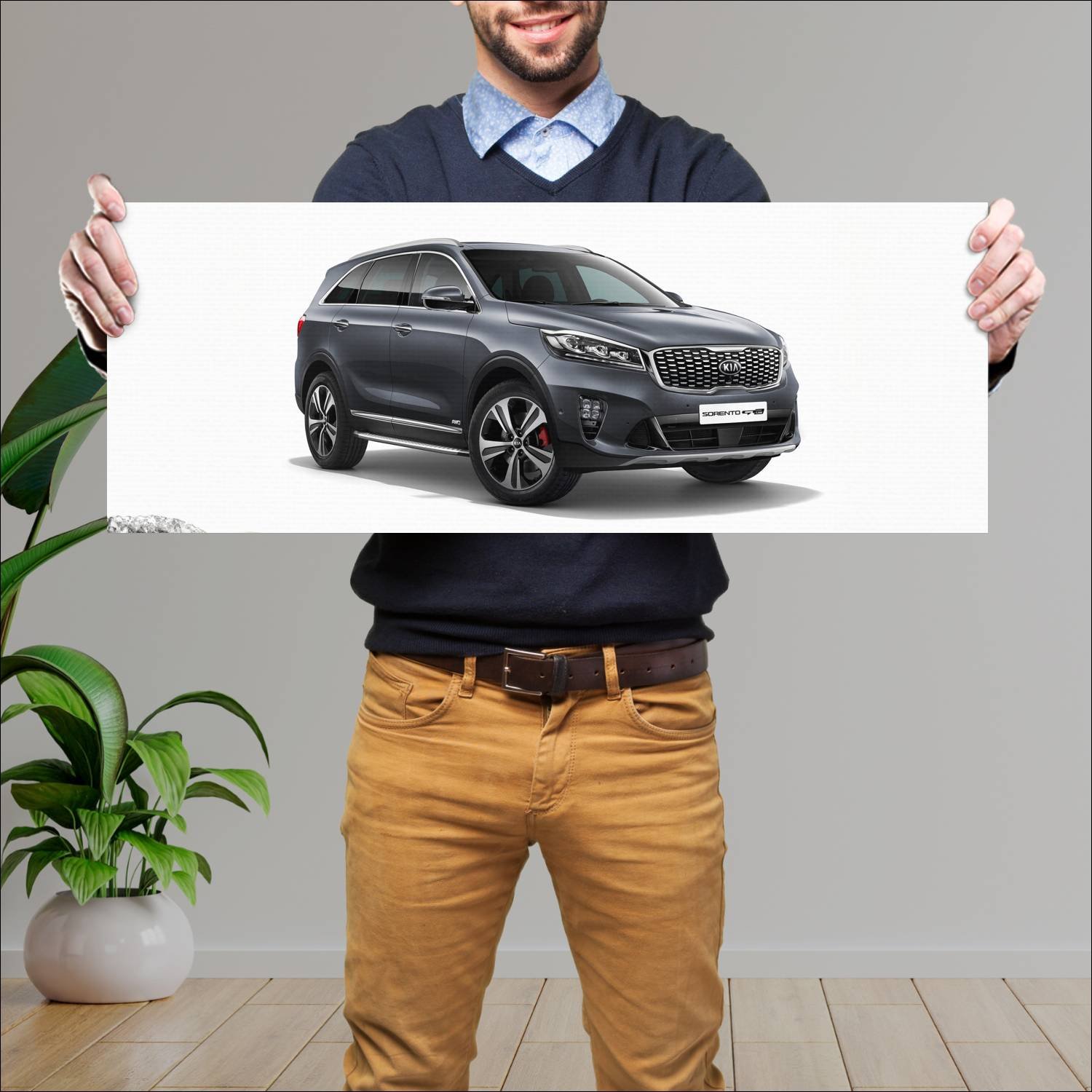 Cuadro grande 30x80cm 2017 kia sorento gt line 722 140 Kia