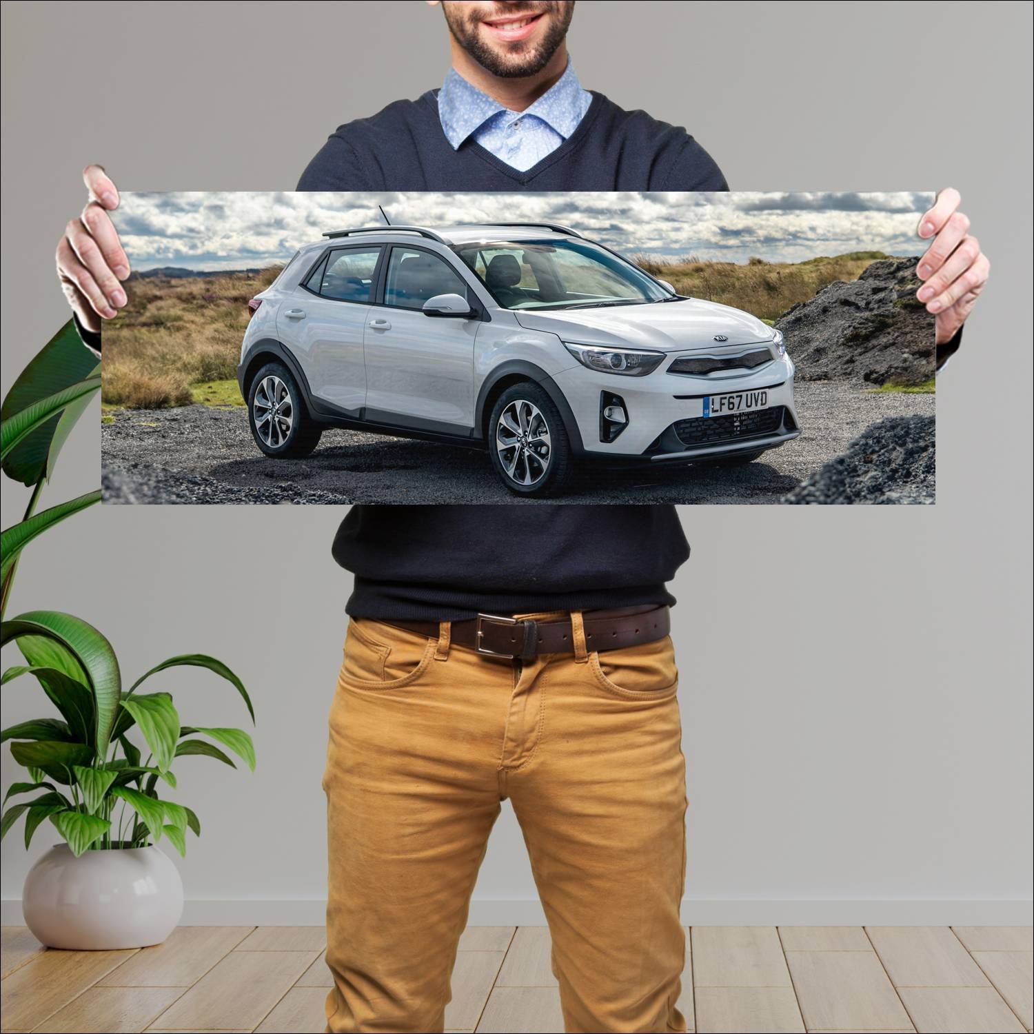 Cuadro grande 30x80cm 2017 kia stonic uk auto 153 Kia